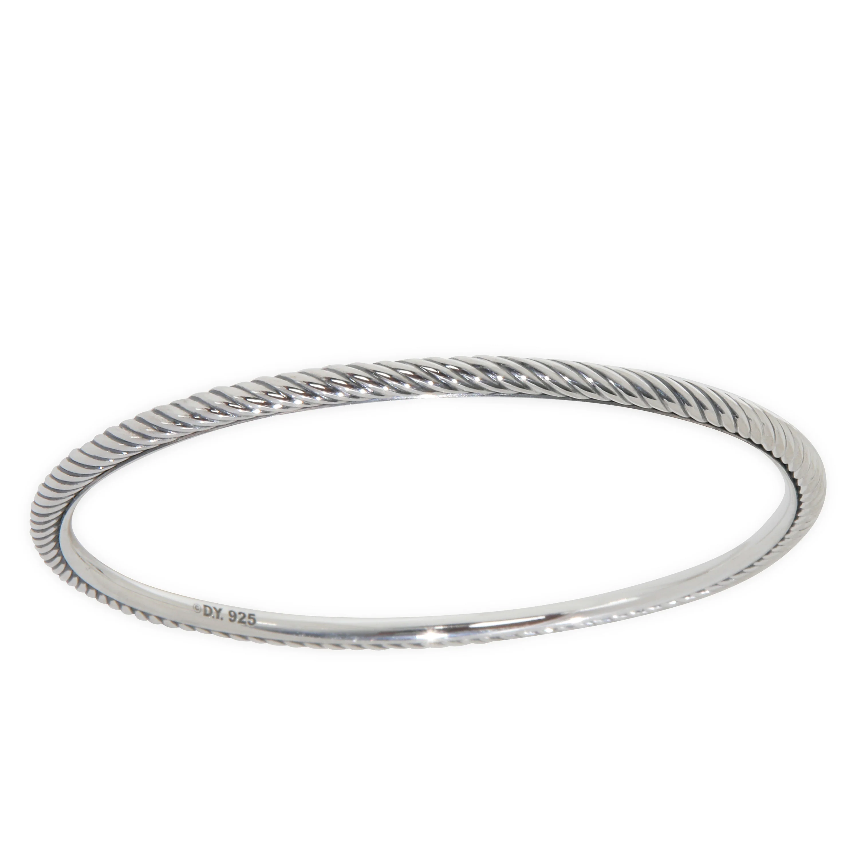 Sterling Silver Cable Slip On Bracelet - Image 4