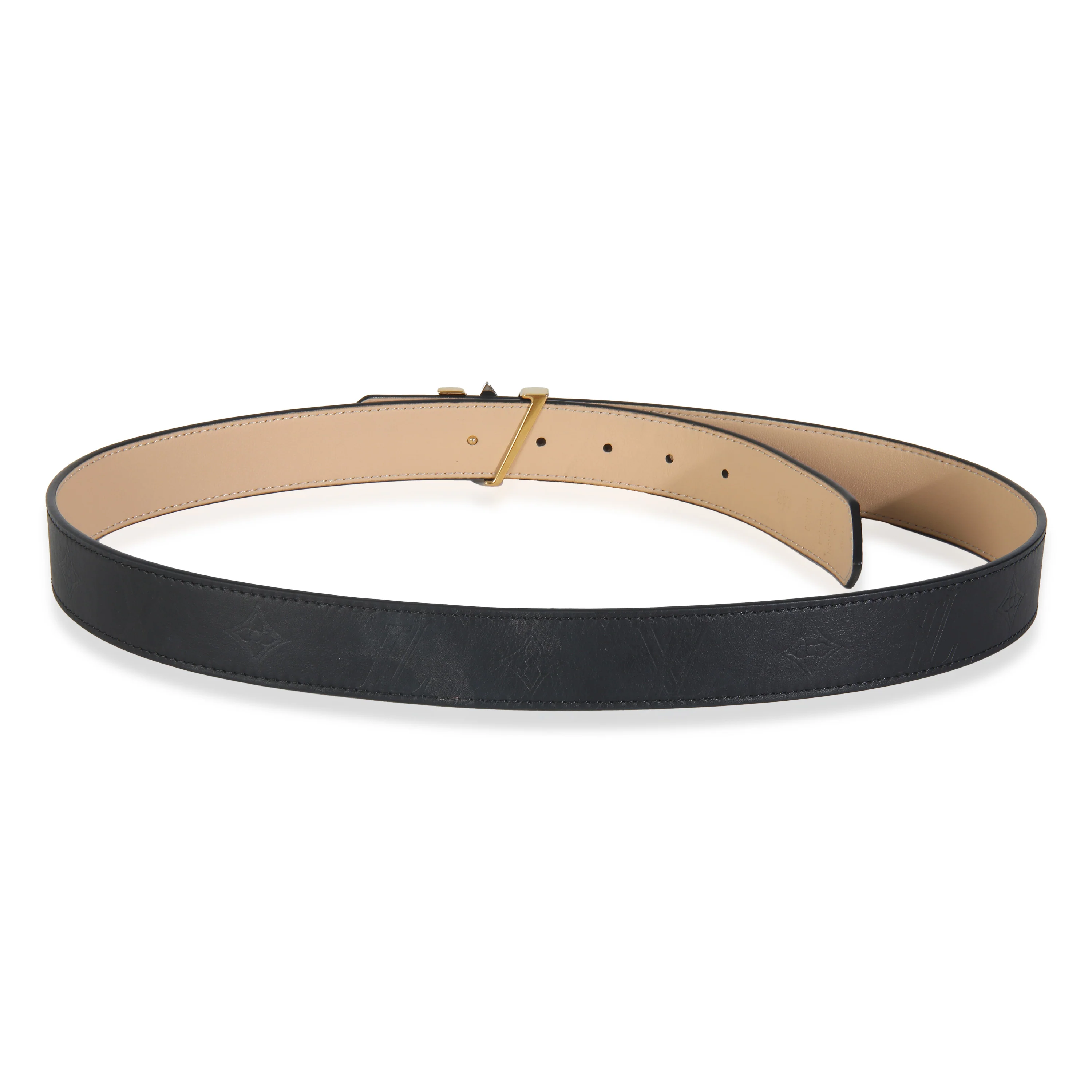 Black Monogram Calfskin LV Twist Belt 90/36 - Image 3