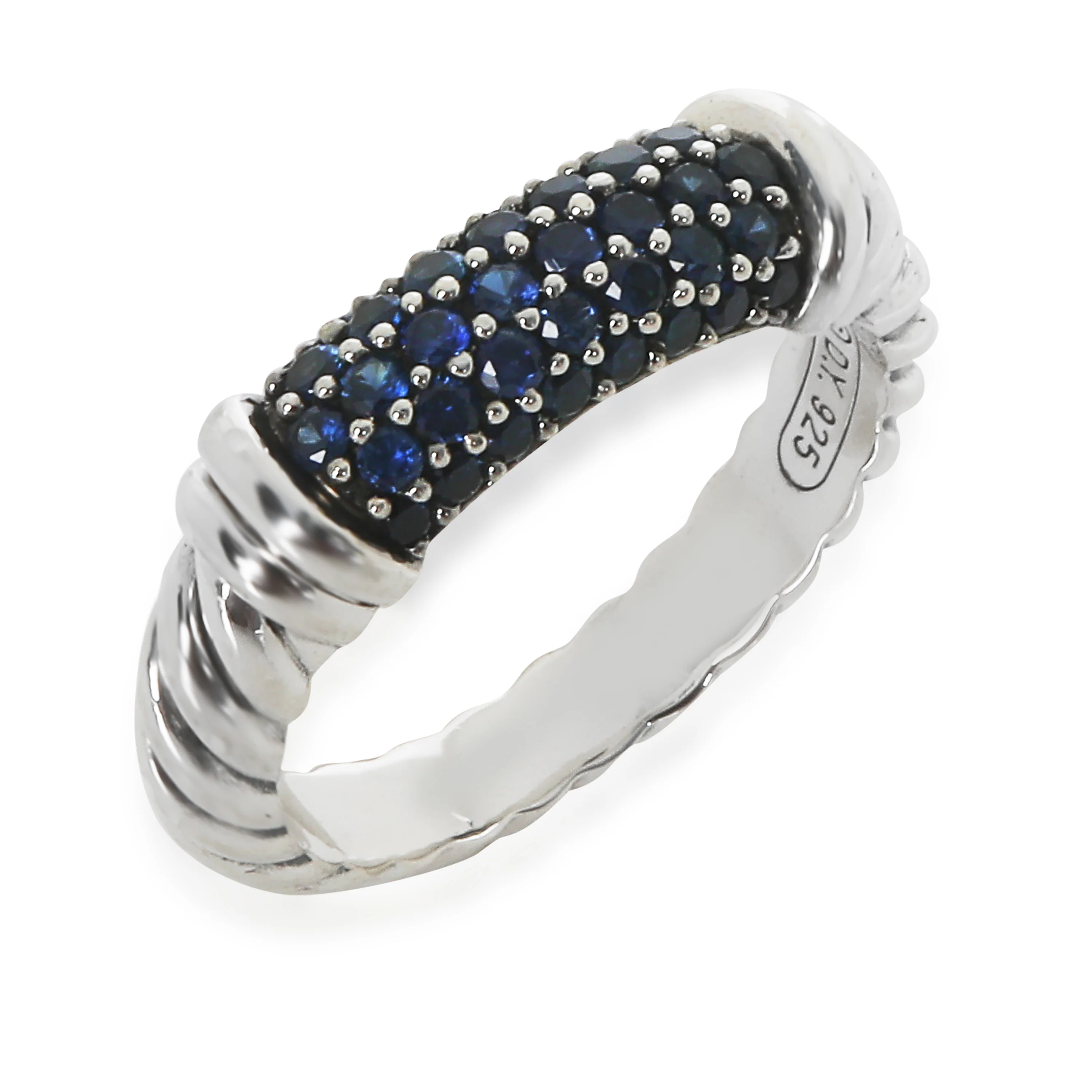 Sterling Silver Sapphire Metro Ring - Image 3