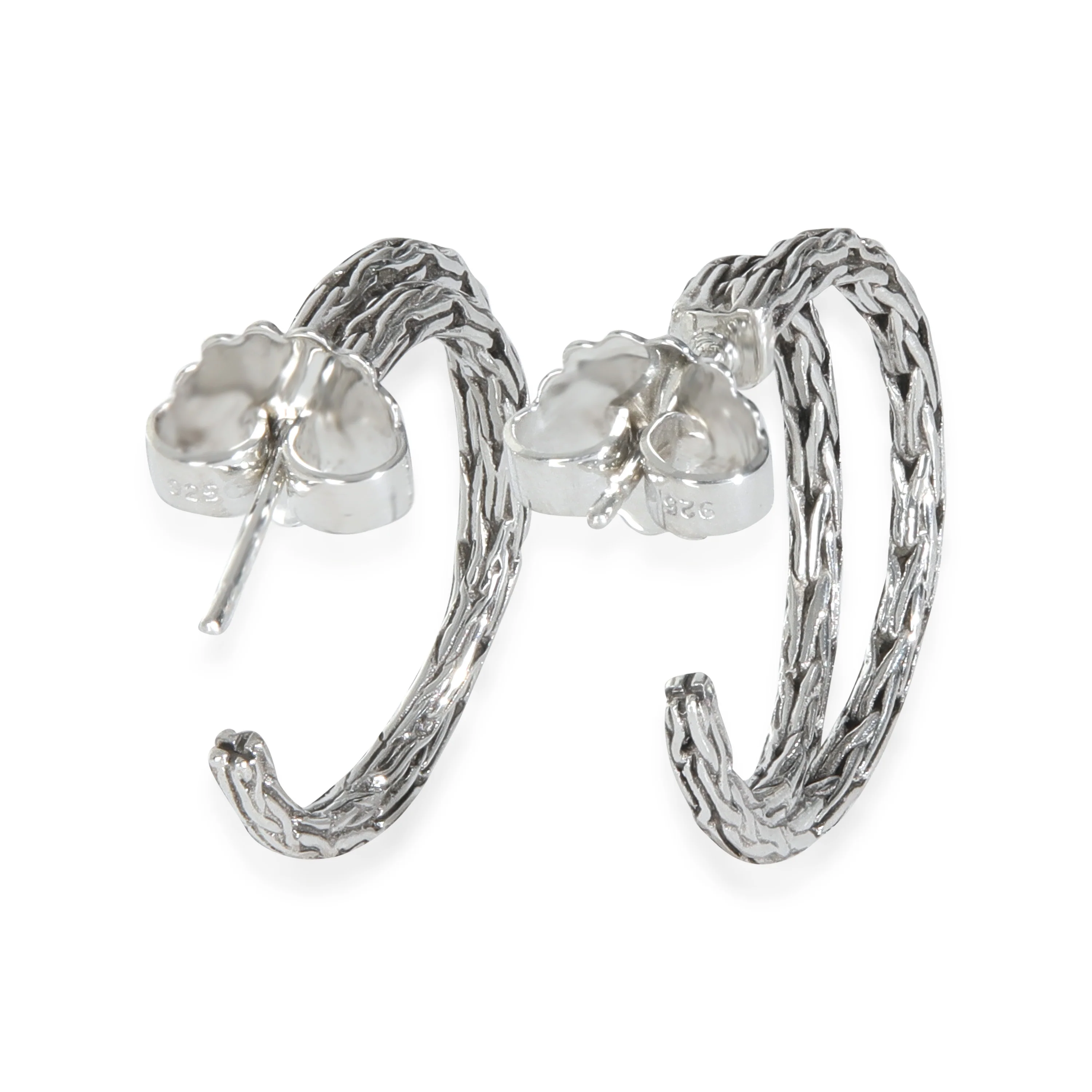Sterling Silver  Classic Chain Earrings - Image 3