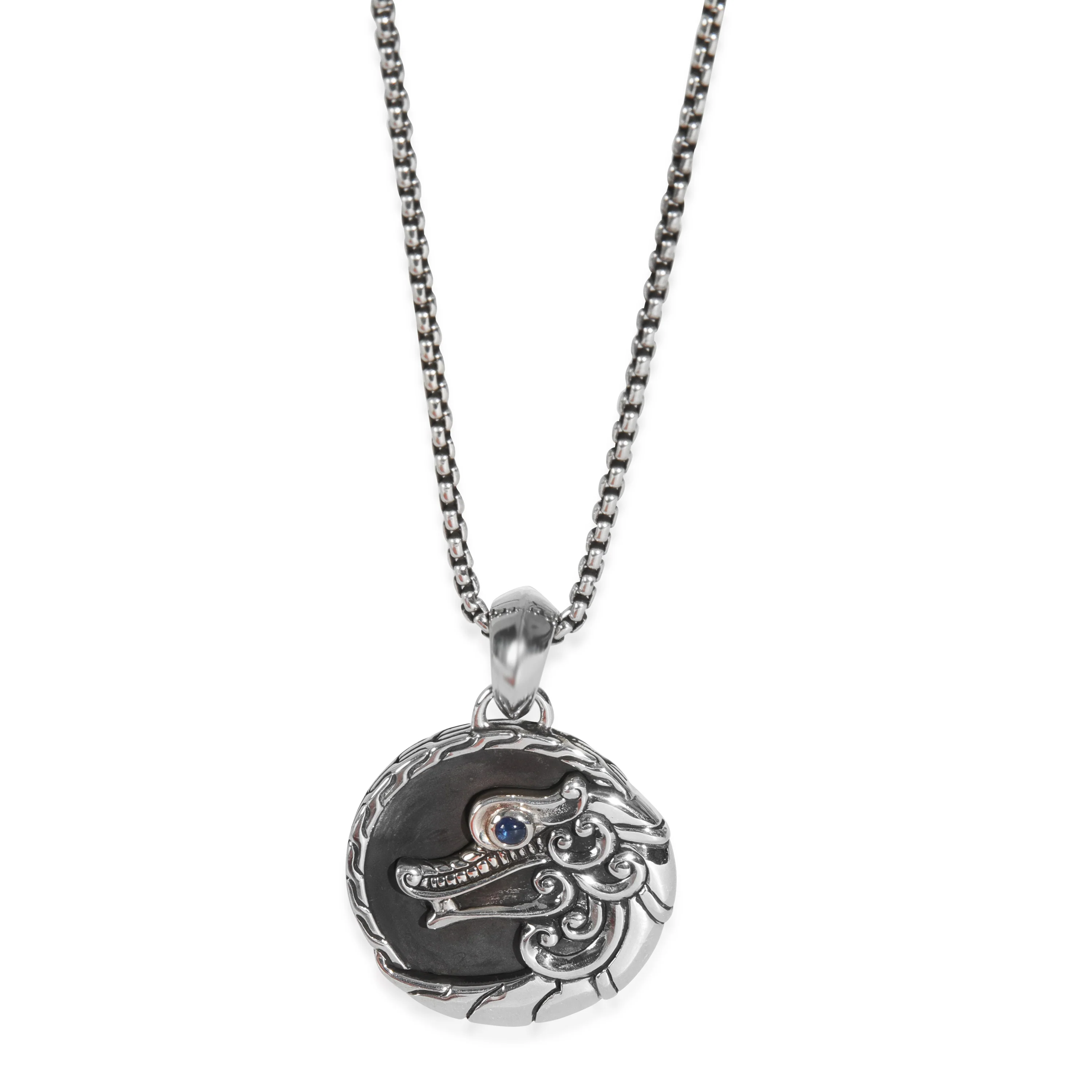 Sterling Silver  Naga Pendant