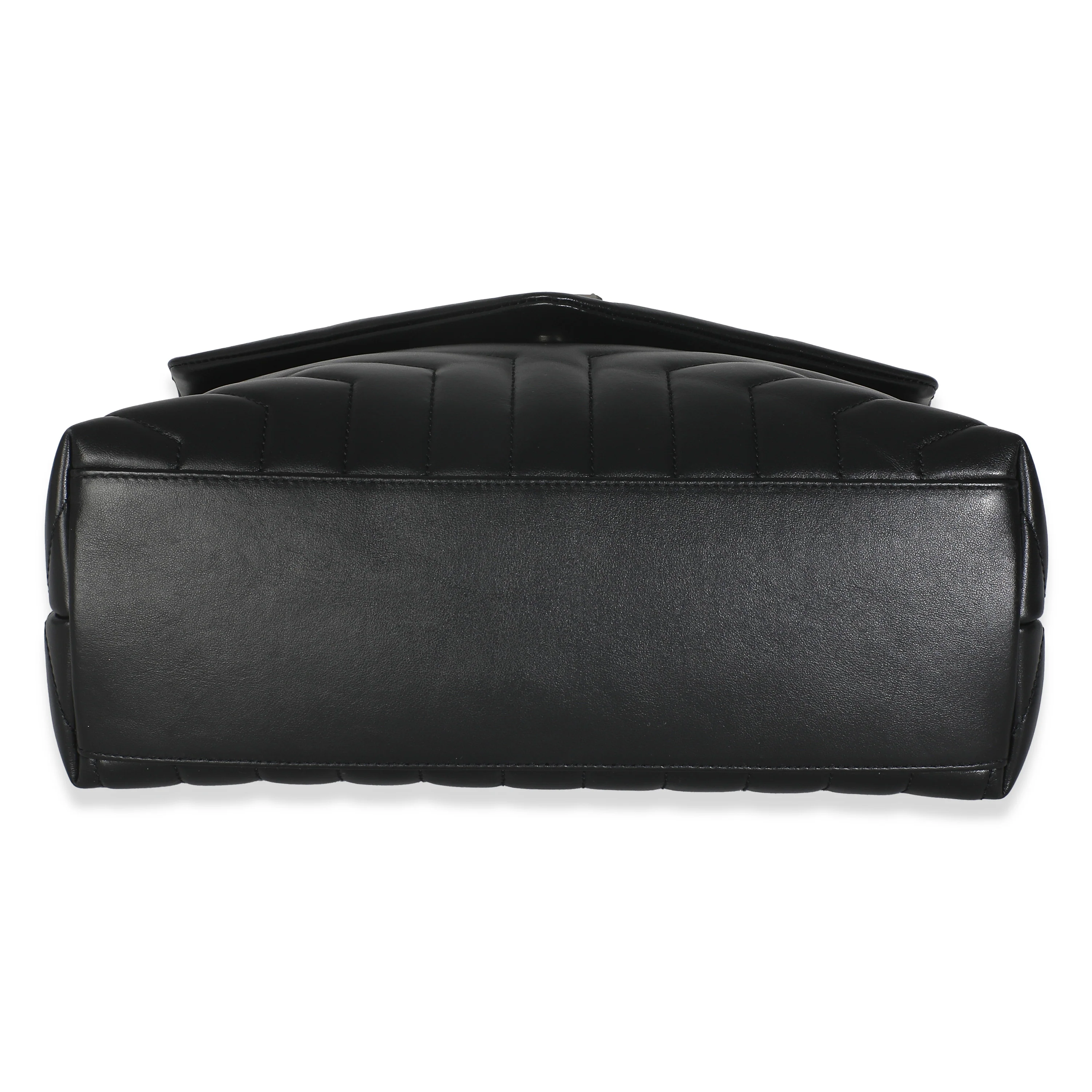 Black Matelasse Calfskin Medium Loulou - Image 5