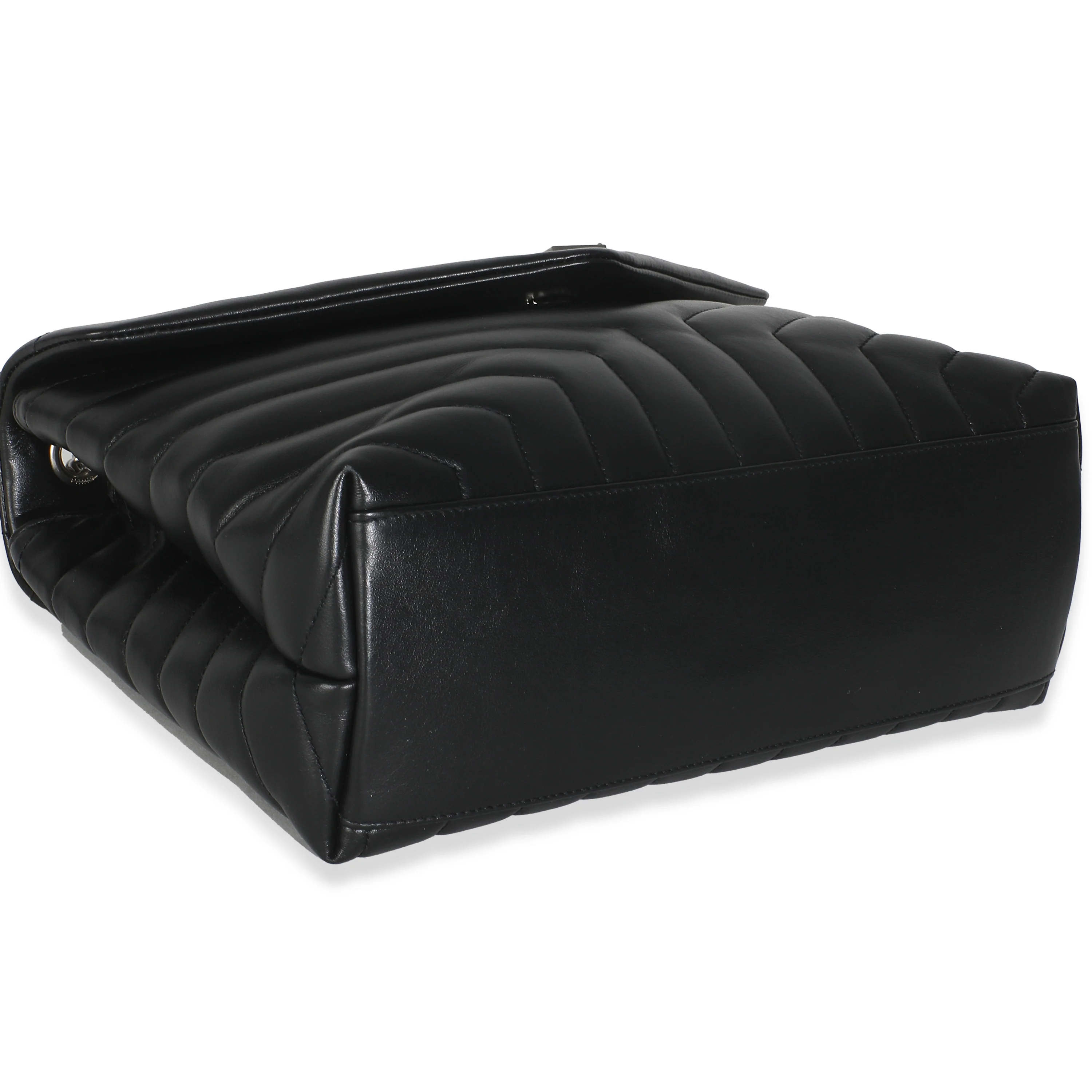 Black Matelasse Calfskin Medium Loulou - Image 7