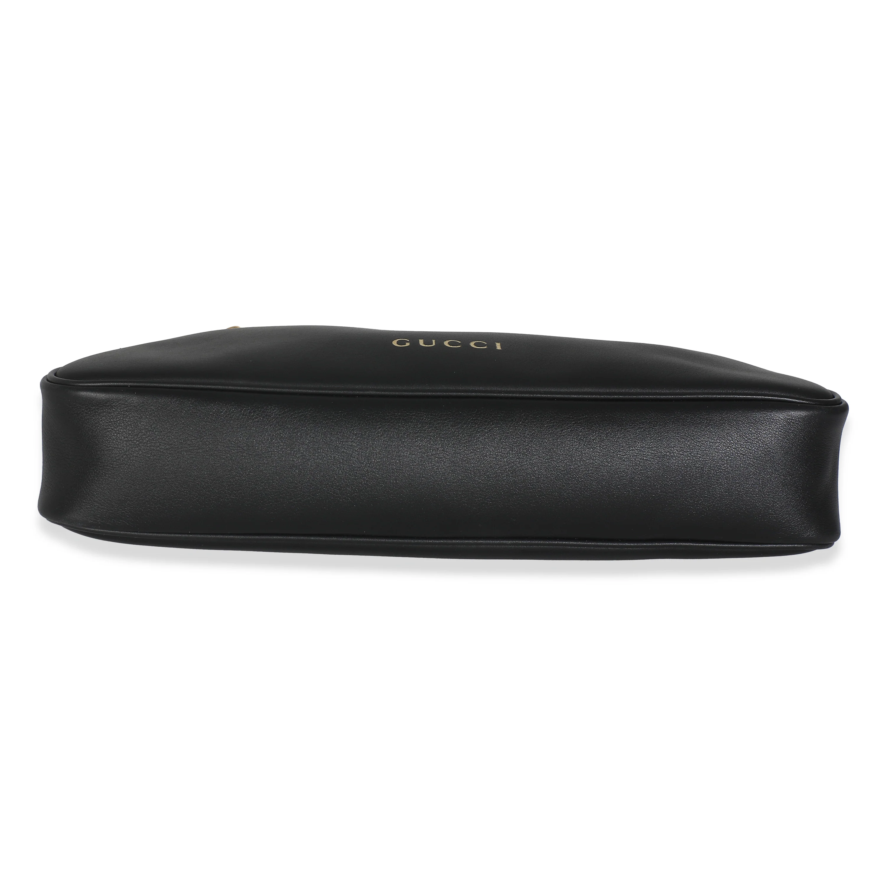 Black Calfskin Medium GG Emblem Shoulder Bag - Image 5