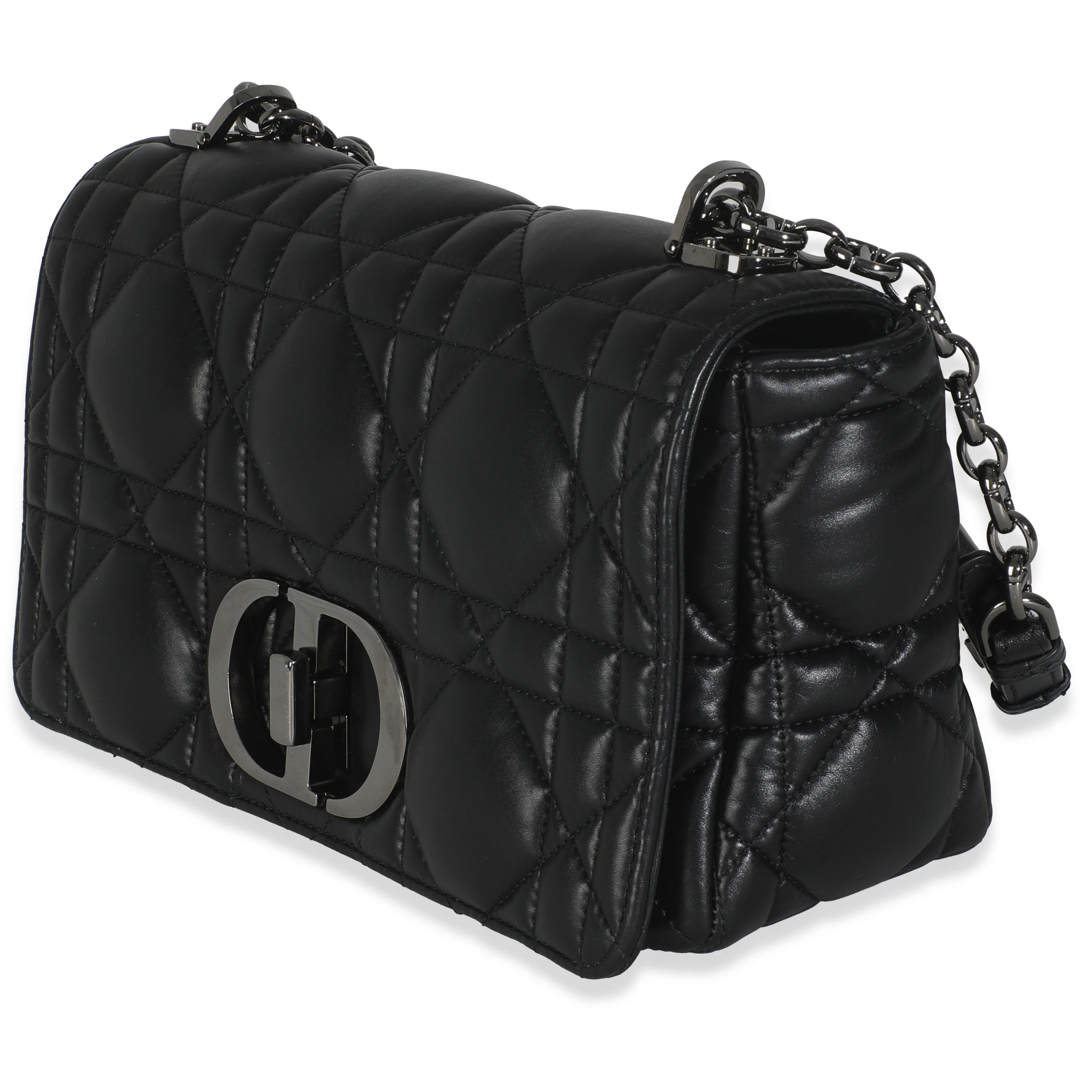 Black Macrocannage Calfskin Medium Caro Bag - Image 2