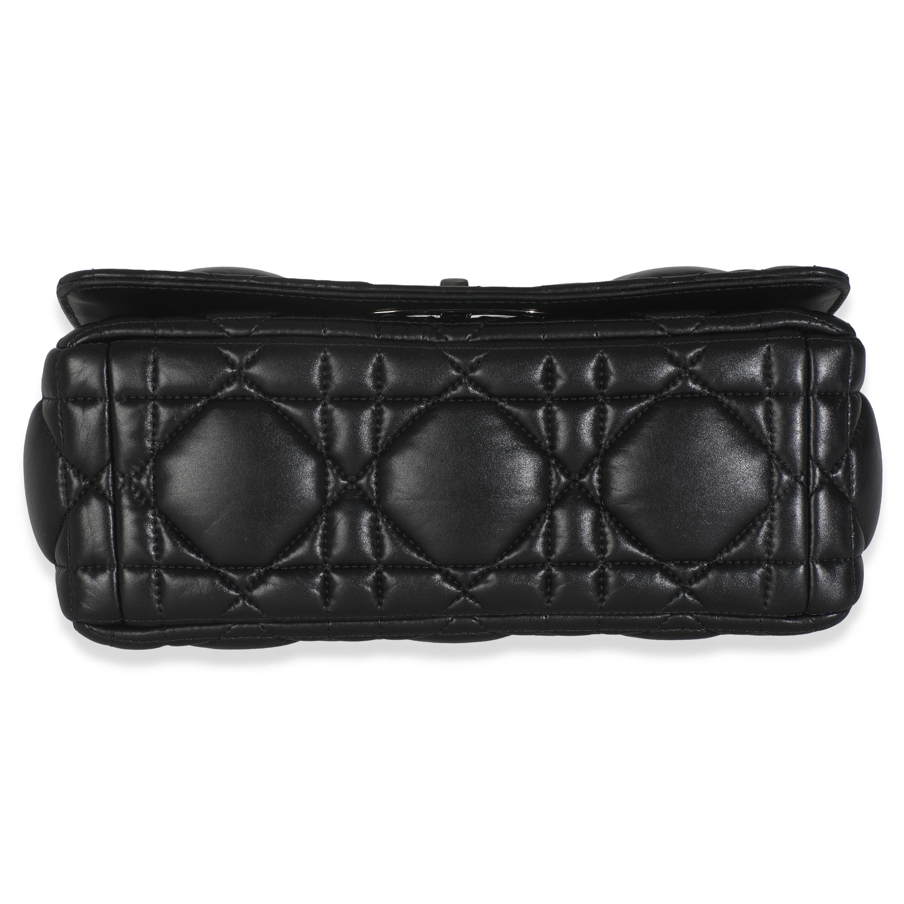 Black Macrocannage Calfskin Medium Caro Bag - Image 5