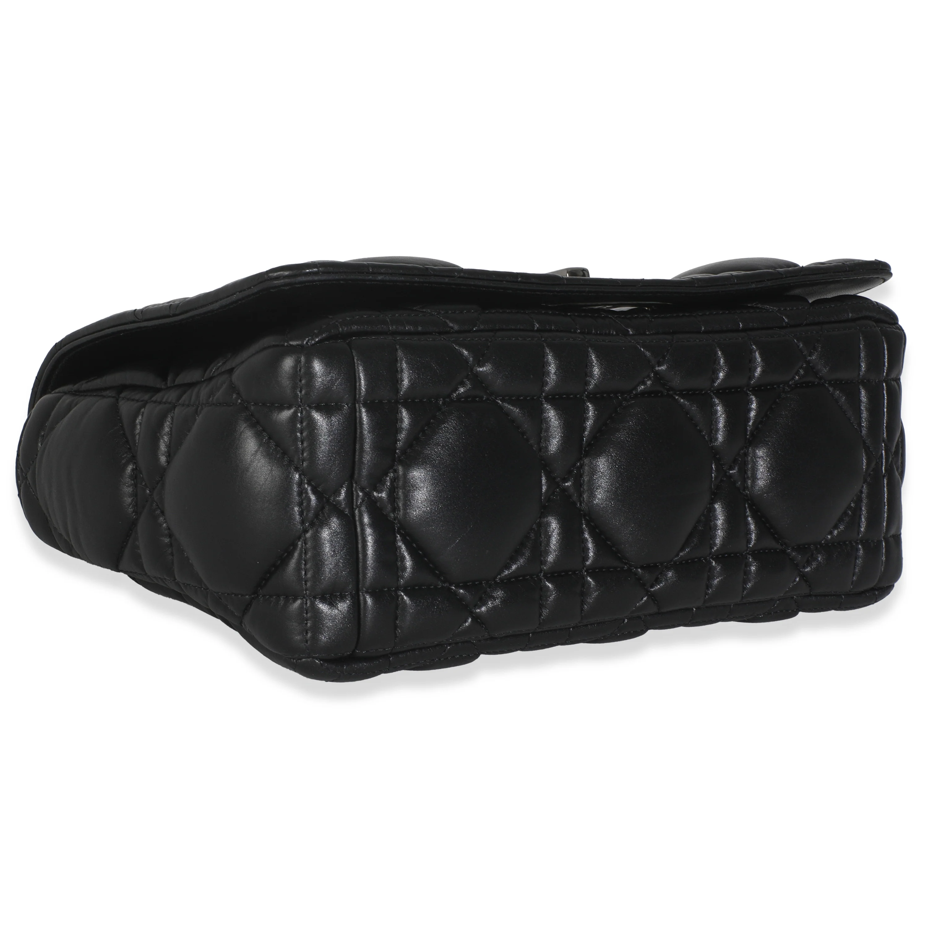 Black Macrocannage Calfskin Medium Caro Bag - Image 7
