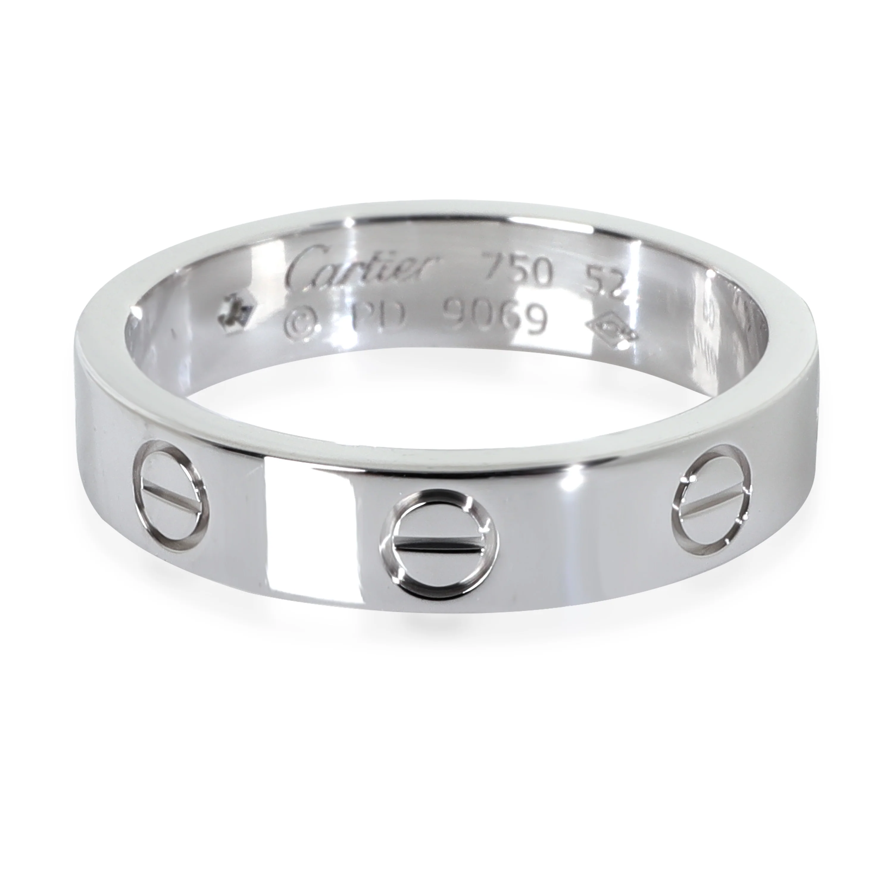 White Gold Diamond Small Model Love Ring - Image 3