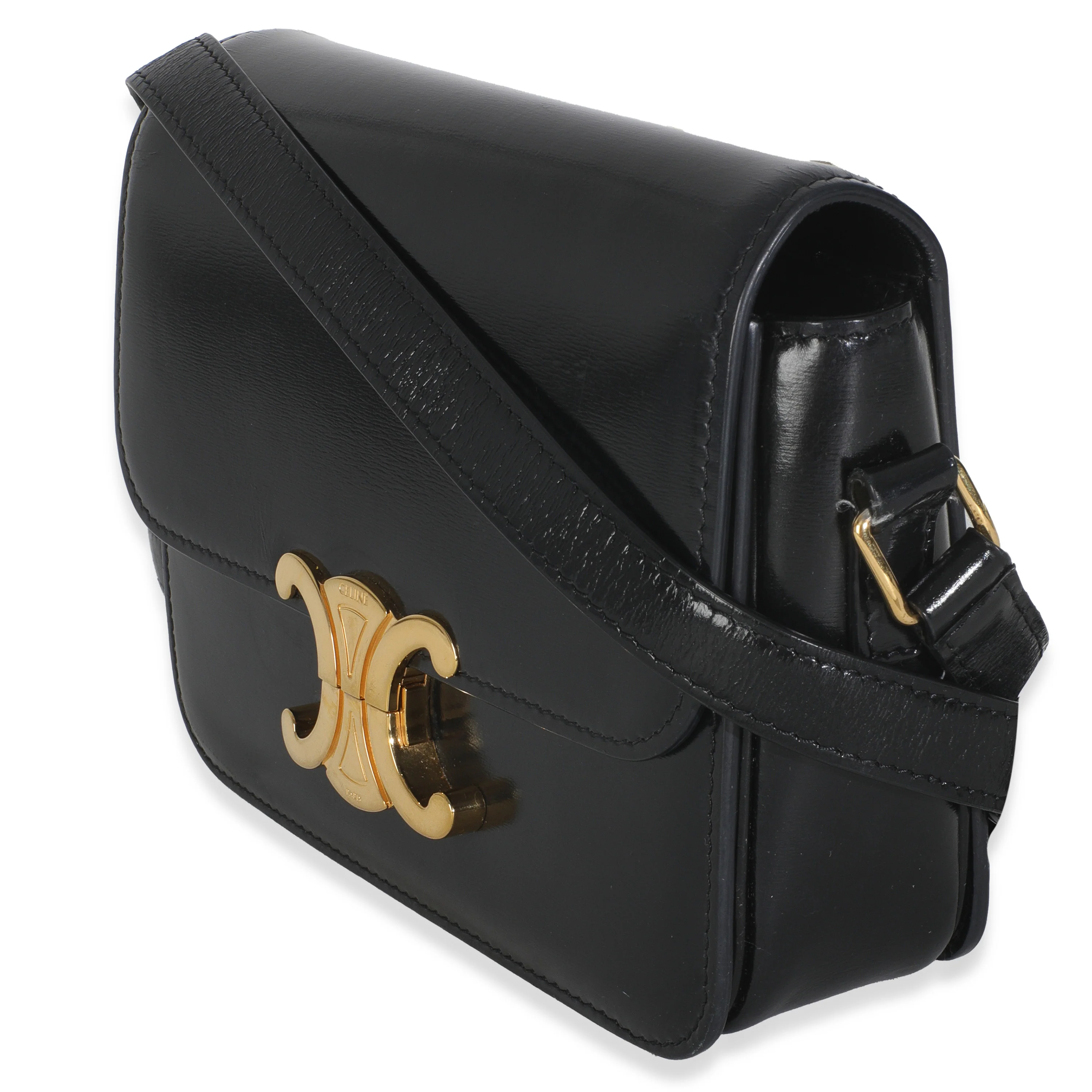 Black Shiny Calfskin Teen Triomphe - Image 2