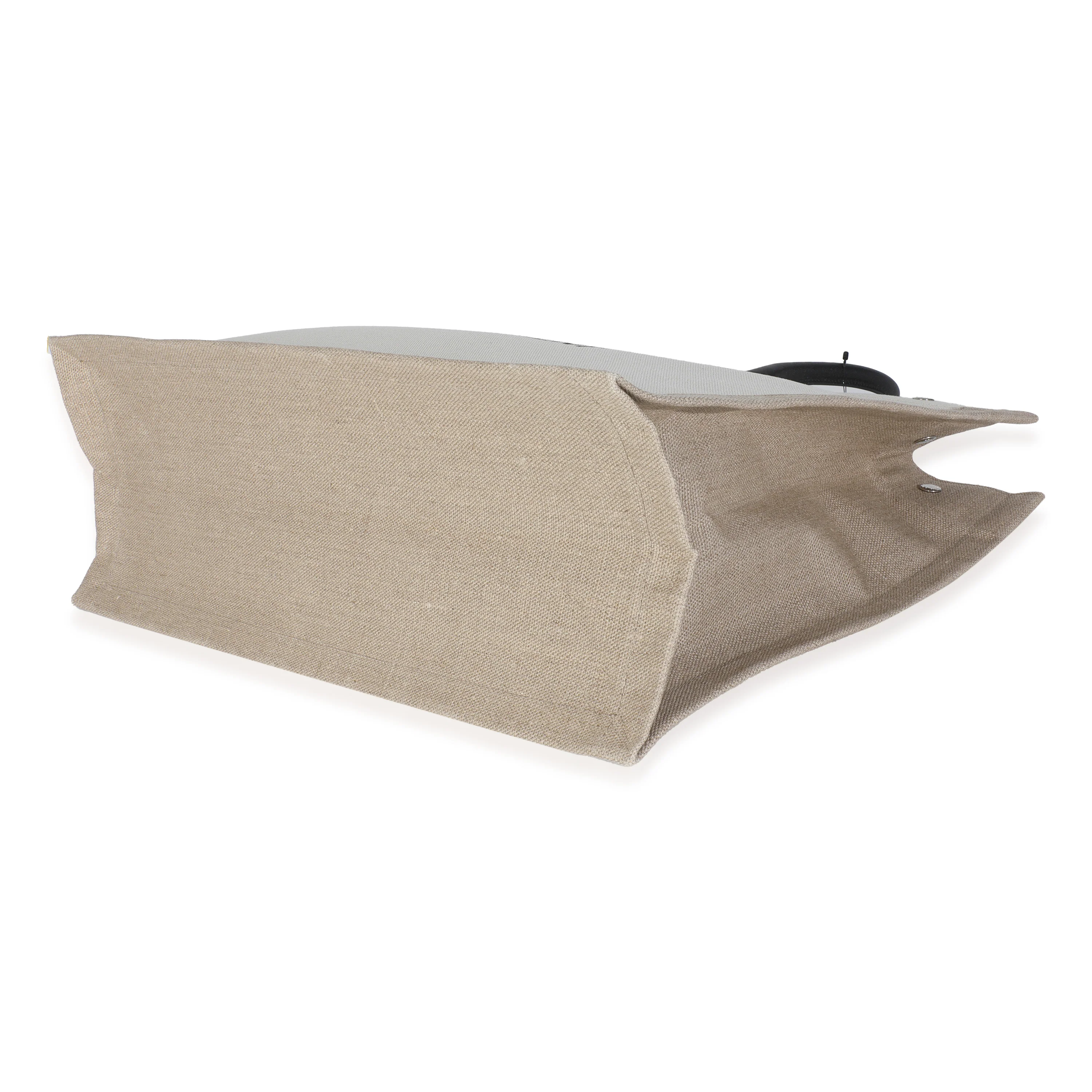 Beige Linen Rive Gauche Tote - Image 6