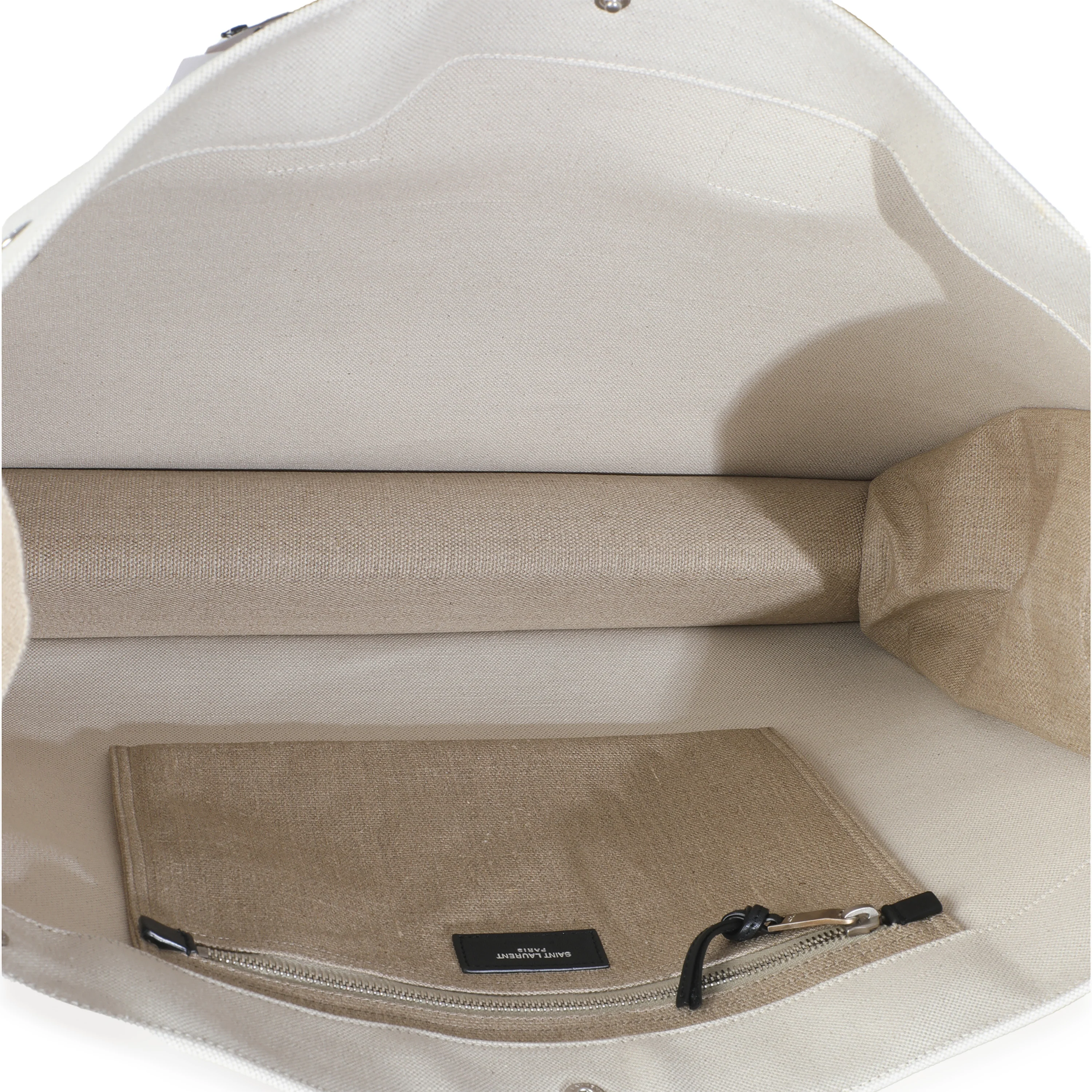 Beige Linen Rive Gauche Tote - Image 8