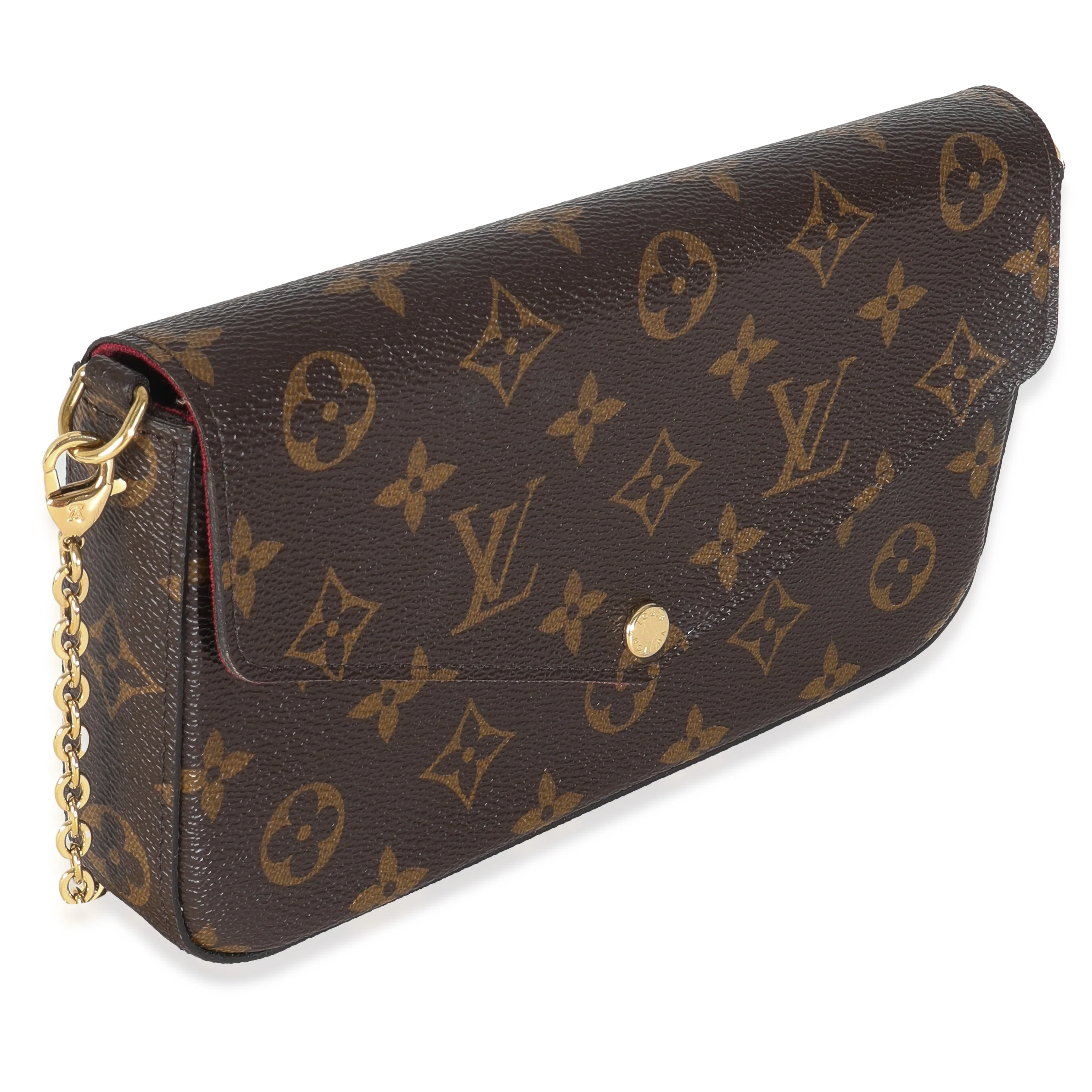 Fuchsia Monogram Canvas Felicie Pochette - Image 3