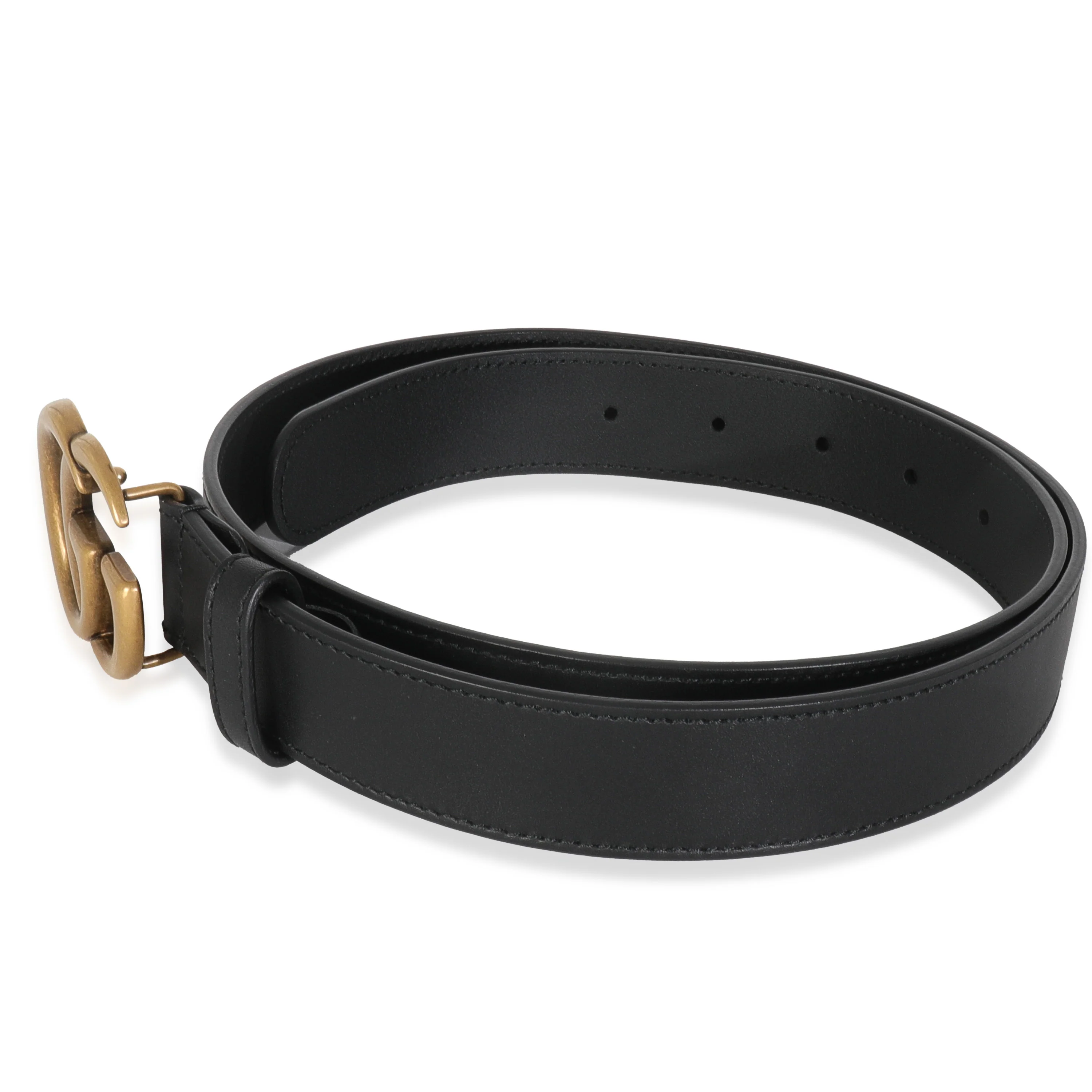 Black Calfskin GG Marmont Belt 90/36 - Image 2