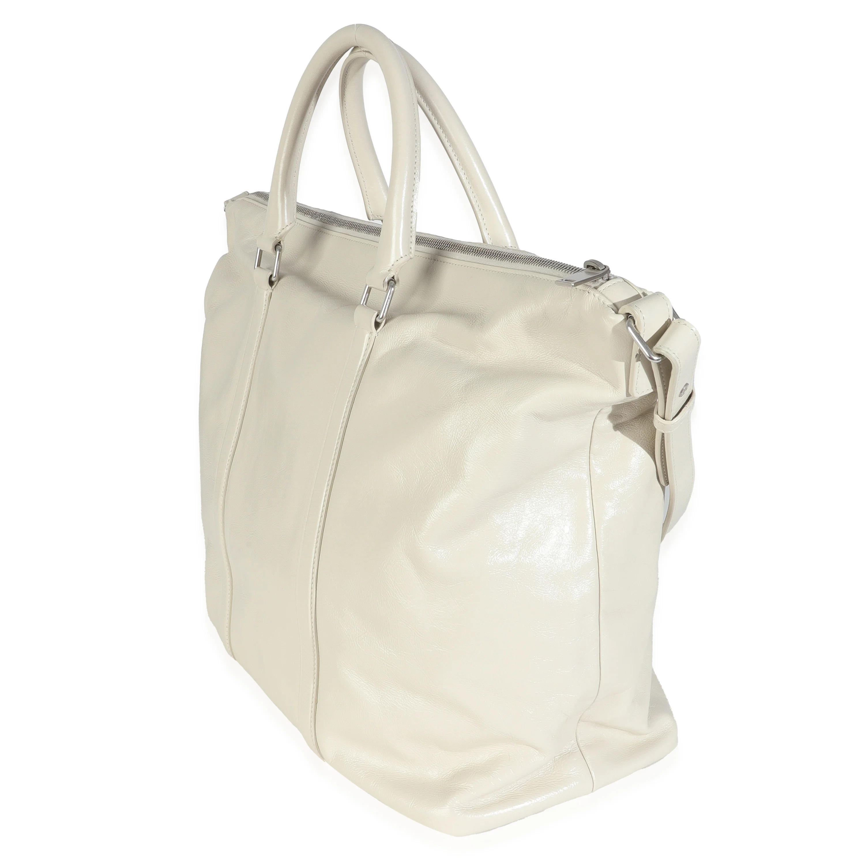White Calfskin Camden Tote - Image 2
