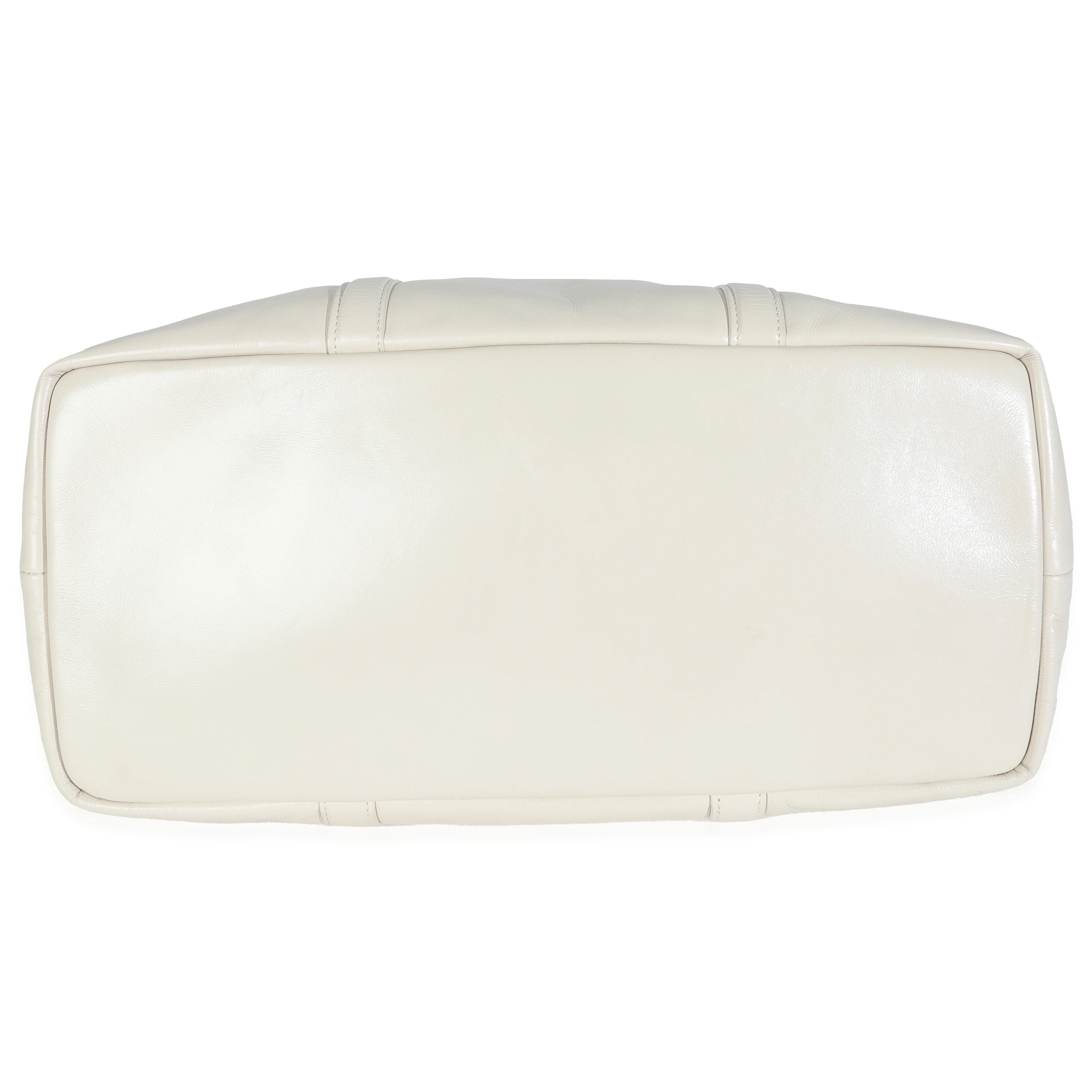 White Calfskin Camden Tote - Image 5