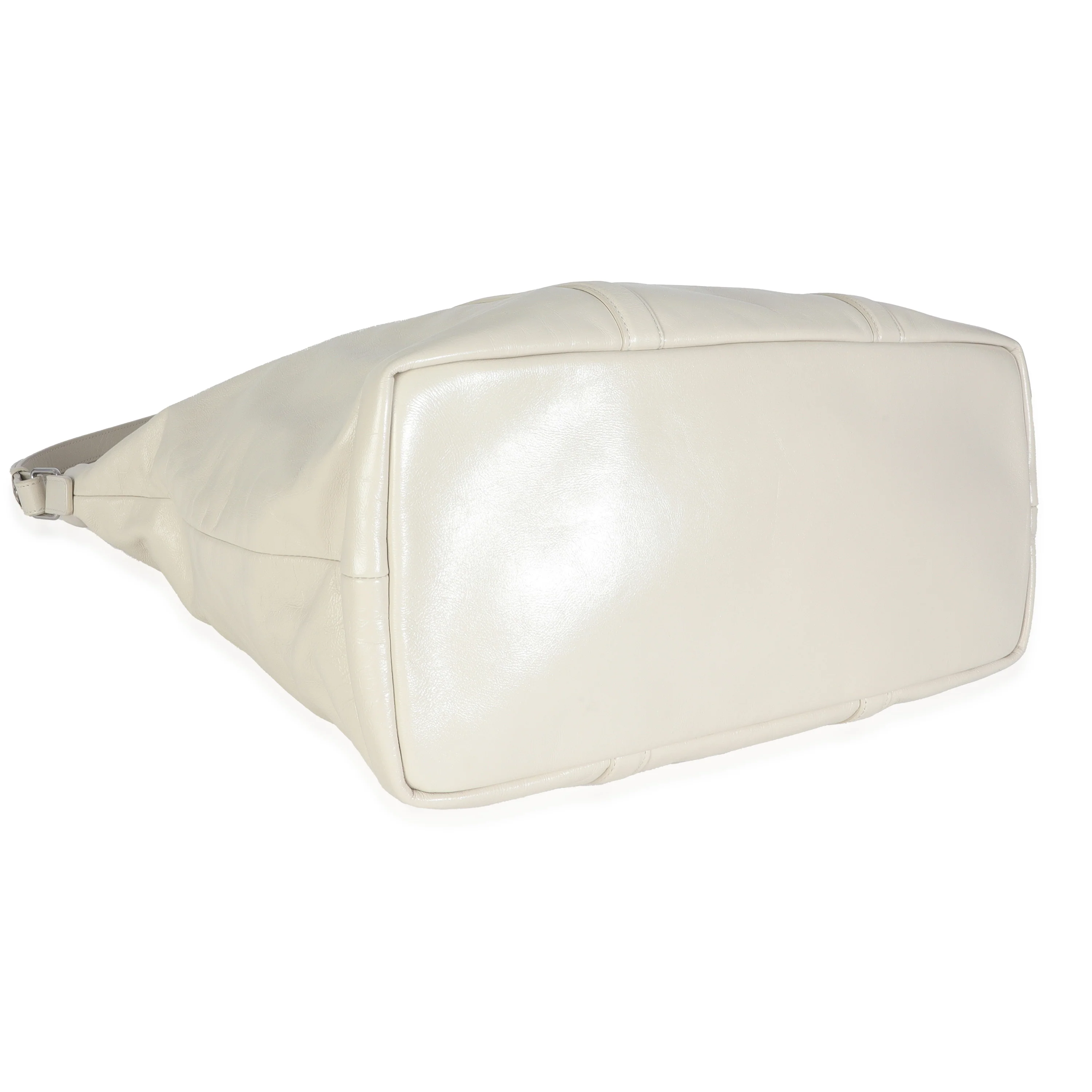 White Calfskin Camden Tote - Image 6