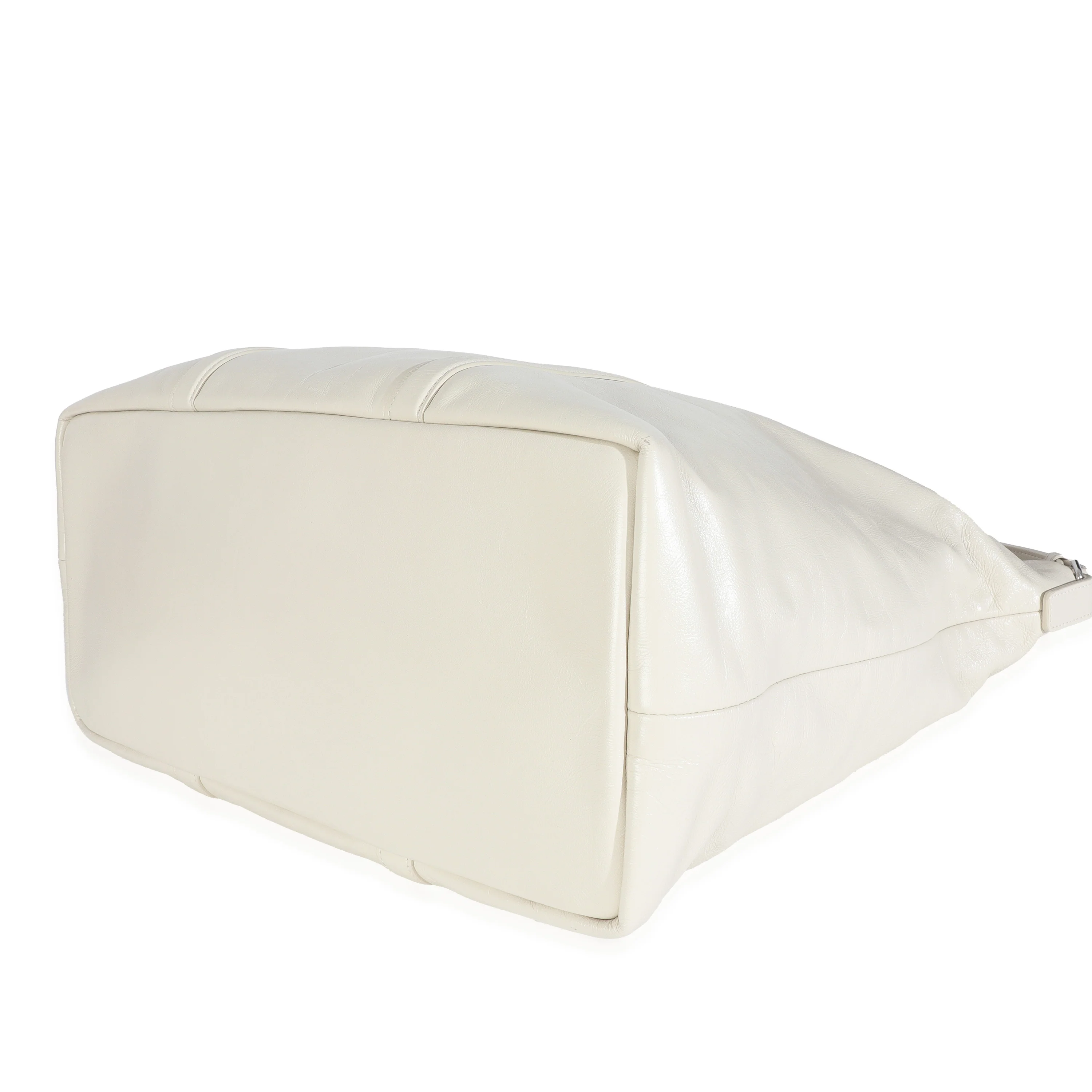 White Calfskin Camden Tote - Image 7