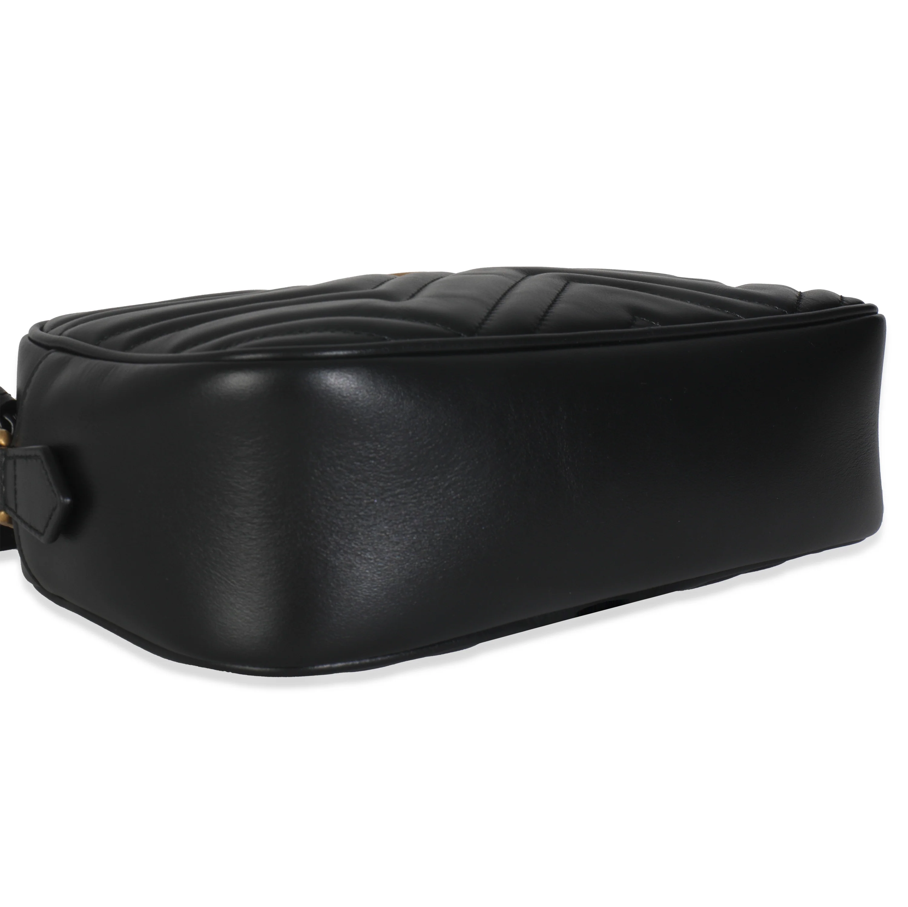 Black Matelasse Calfskin GG Marmont Camera Bag - Image 6