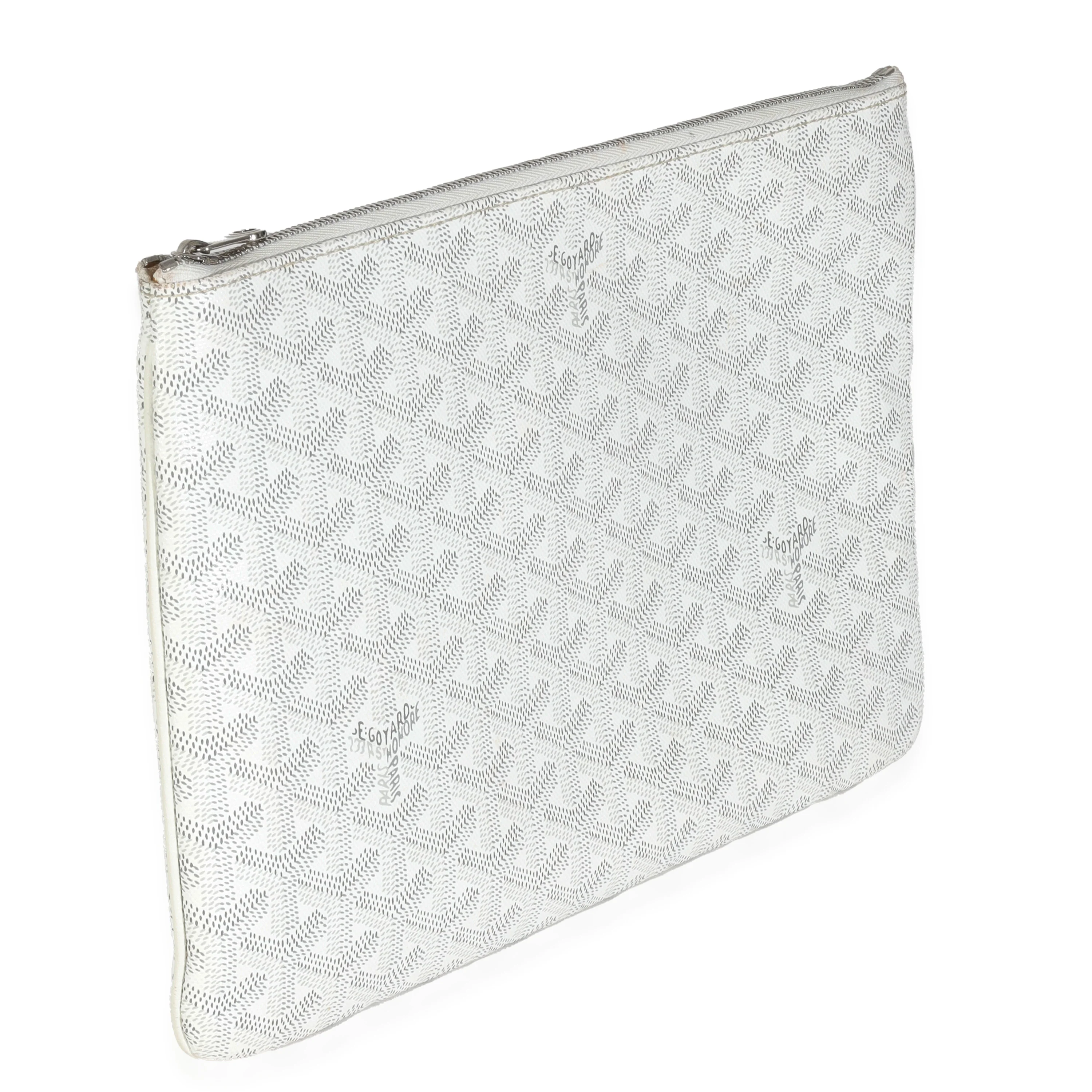 White Goyardine Canvas Senat MM - Image 3