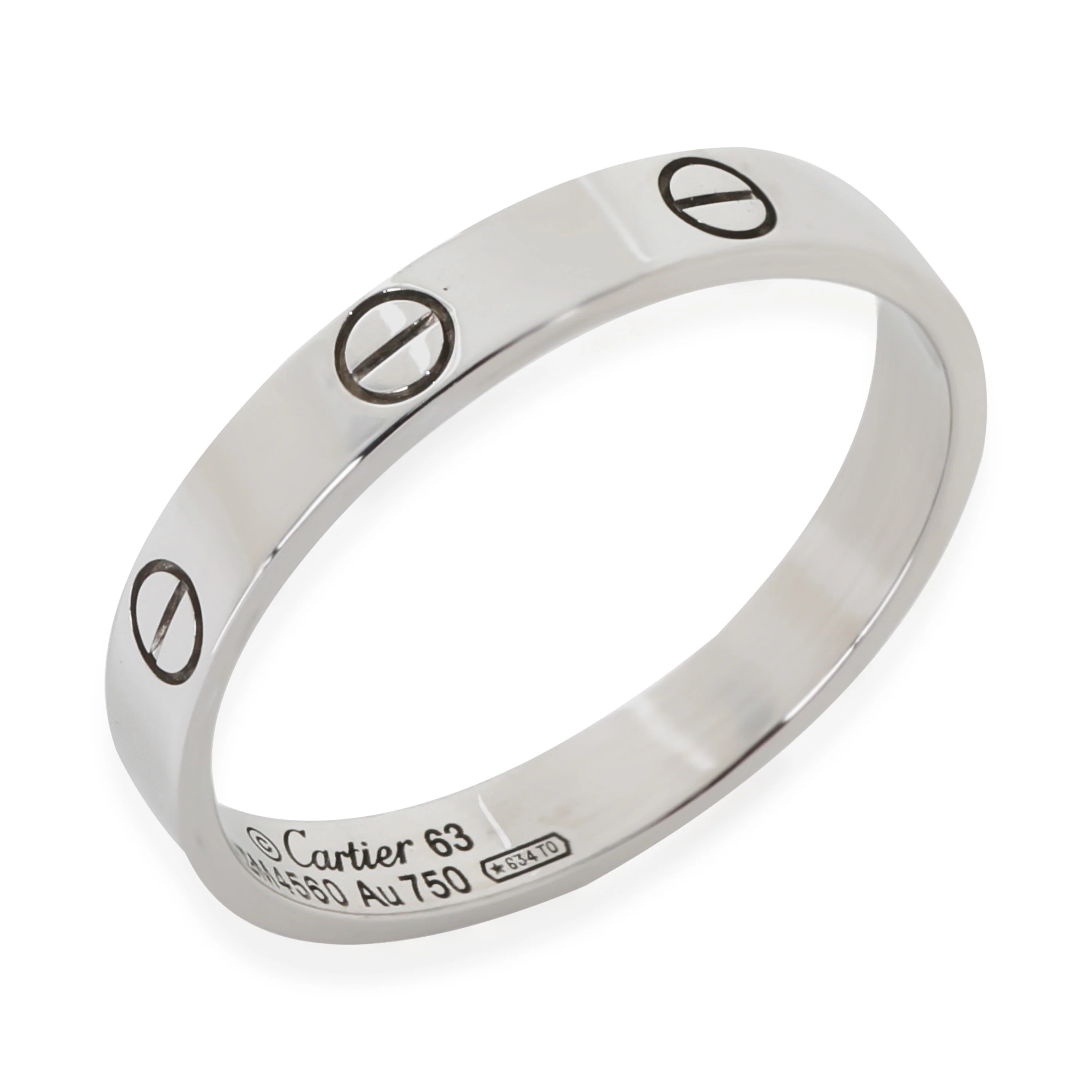 White Gold Small Model Love Ring - Image 2