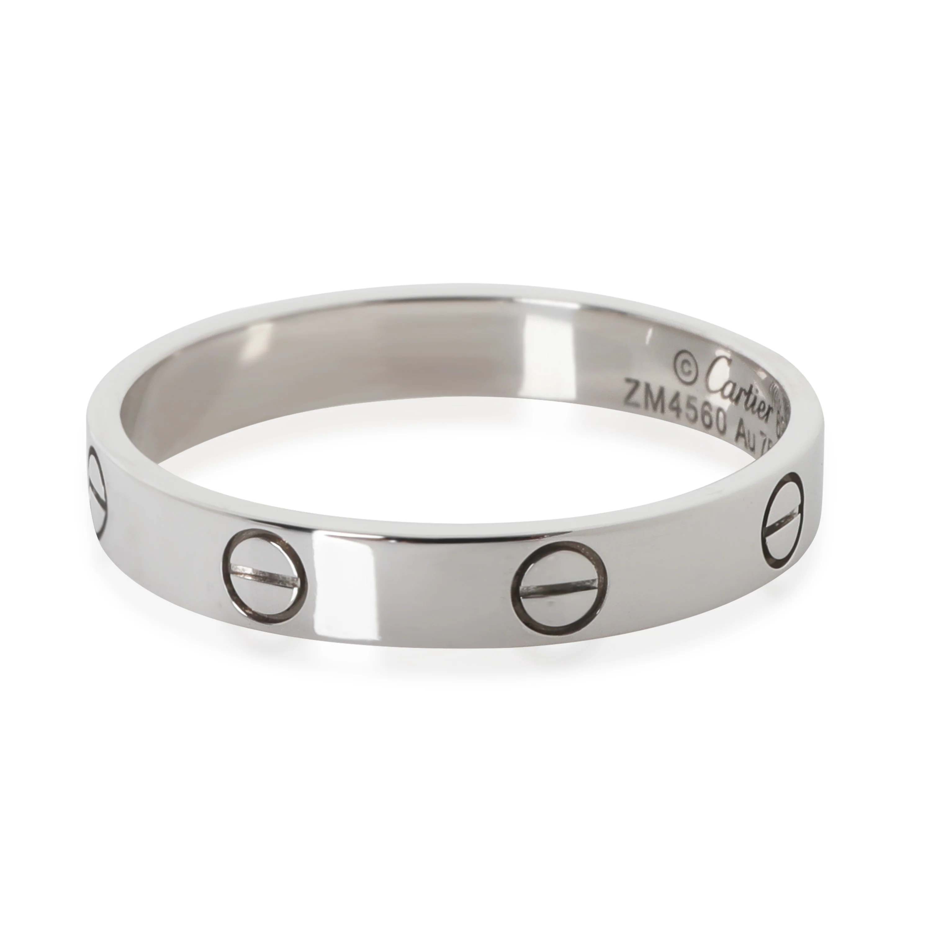 White Gold Small Model Love Ring - Image 3