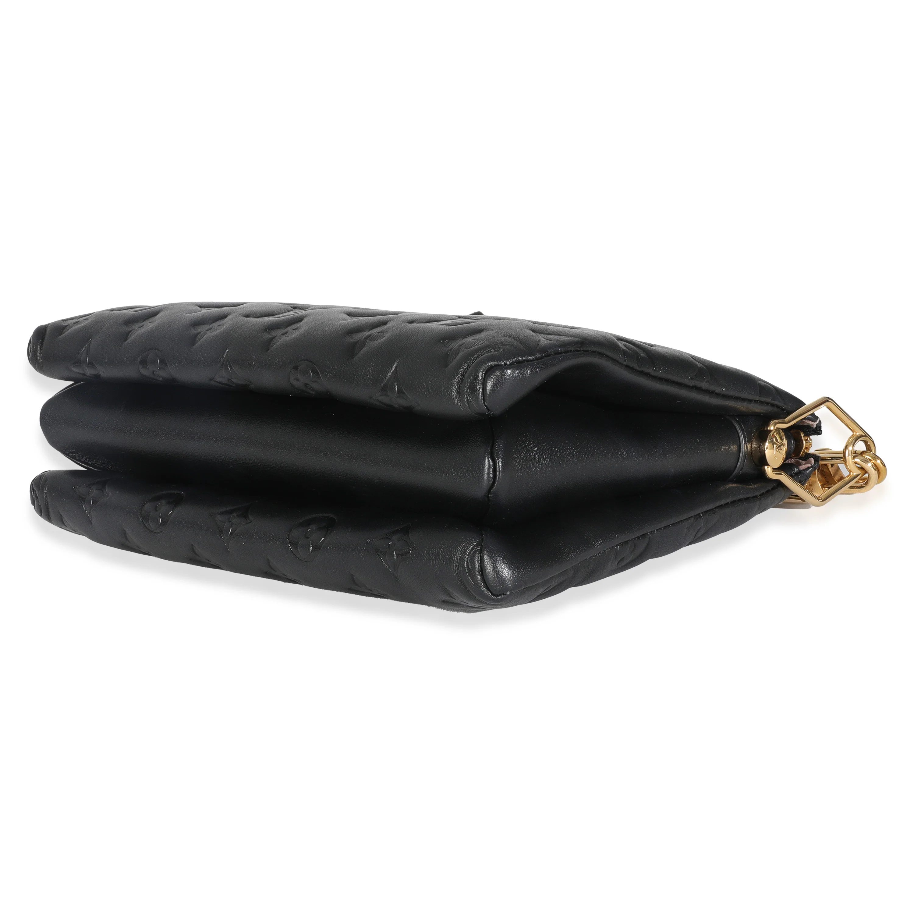 Black Monogram Embossed Lambskin Coussin PM - Image 7