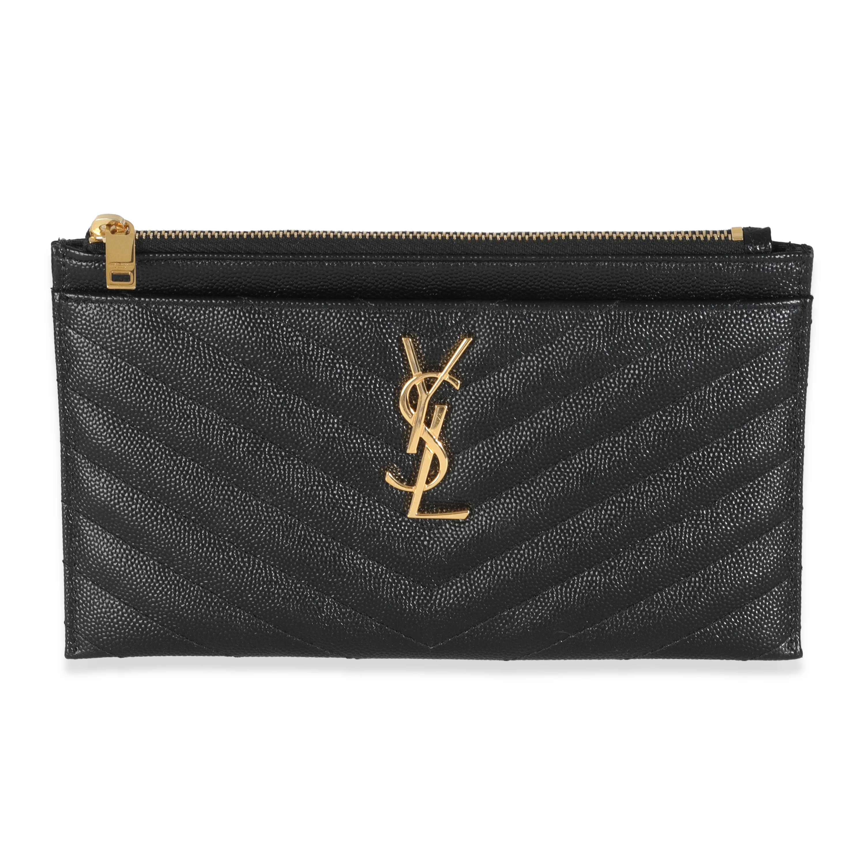 Black Grain De Poudre Bill Pouch