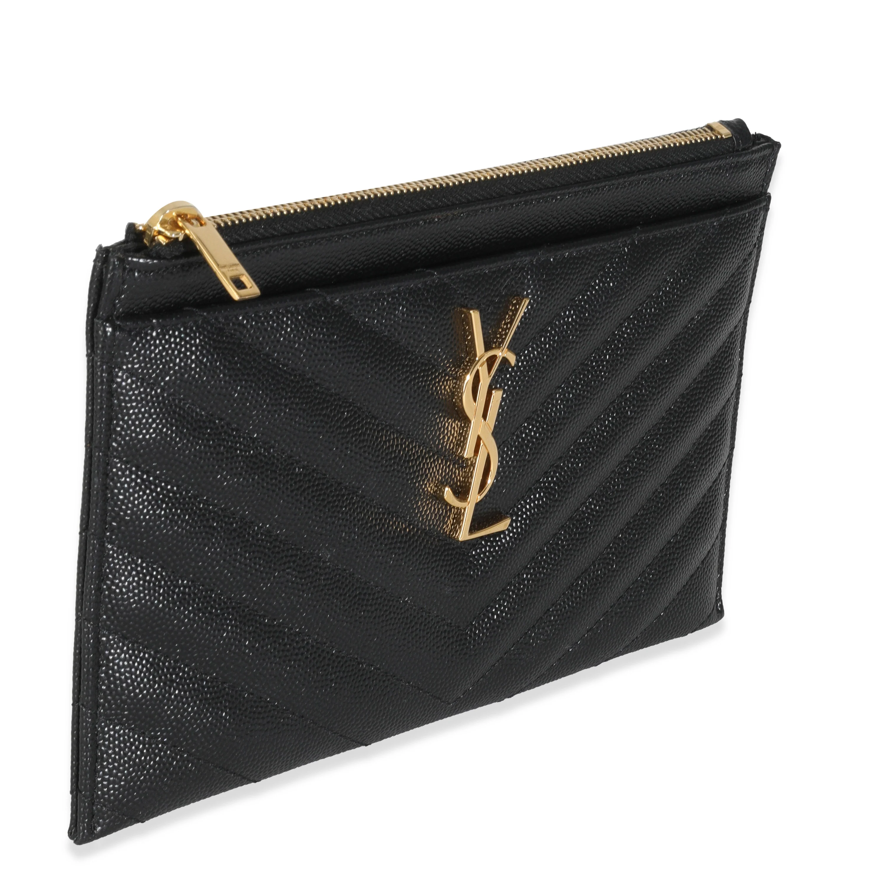Black Grain De Poudre Bill Pouch - Image 3