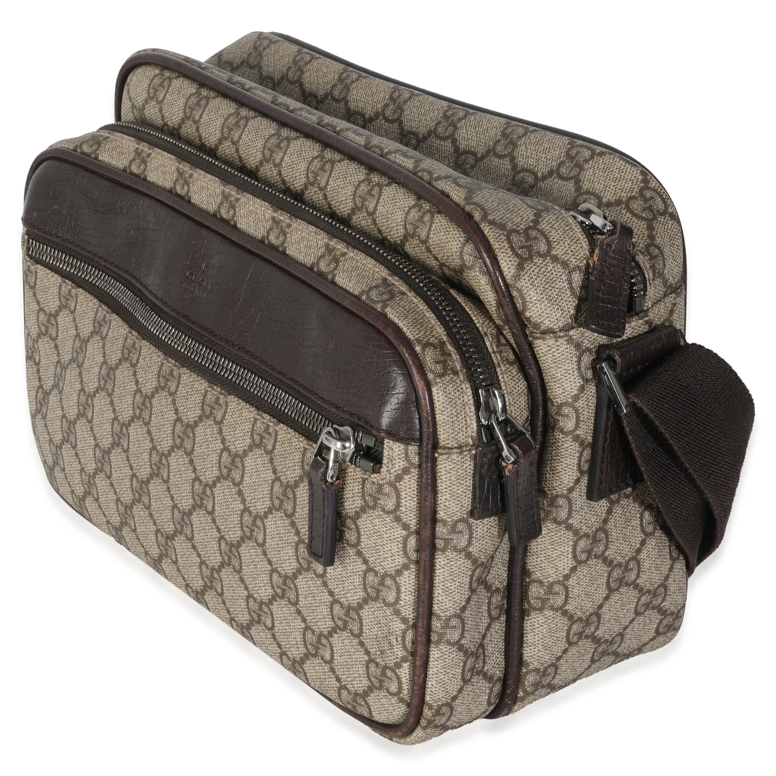 Beige GG Supreme Canvas Small Camera Messenger Bag - Image 2