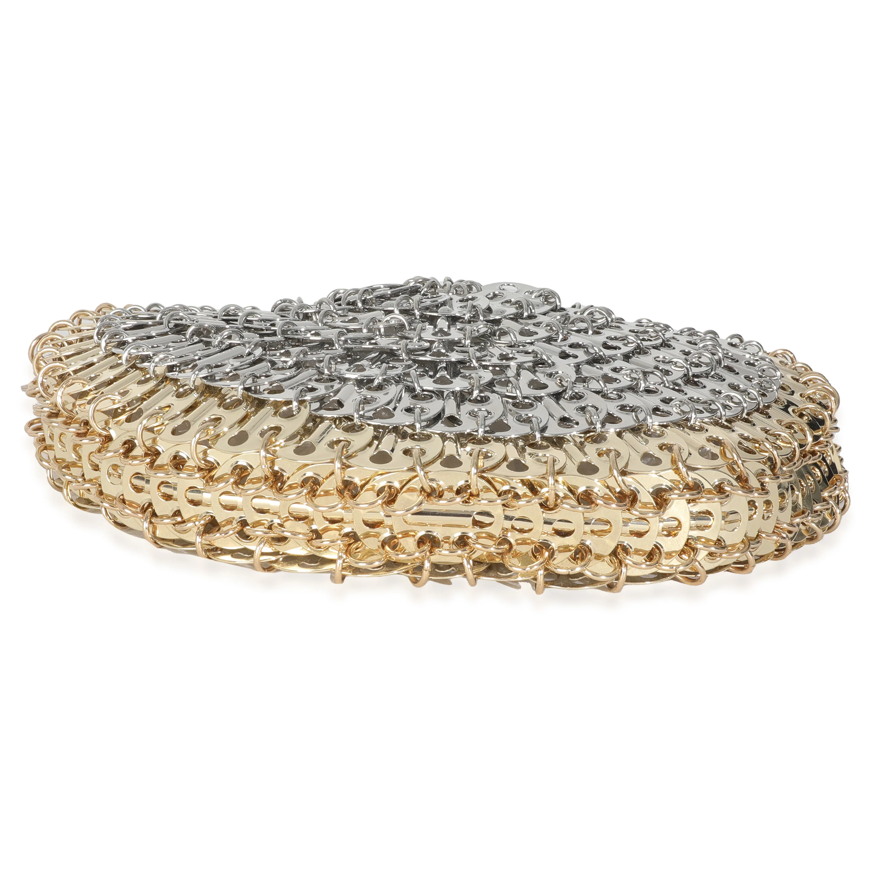 Gold Silver Brass Disc 1969 Circle Shoulder Bag - Image 6