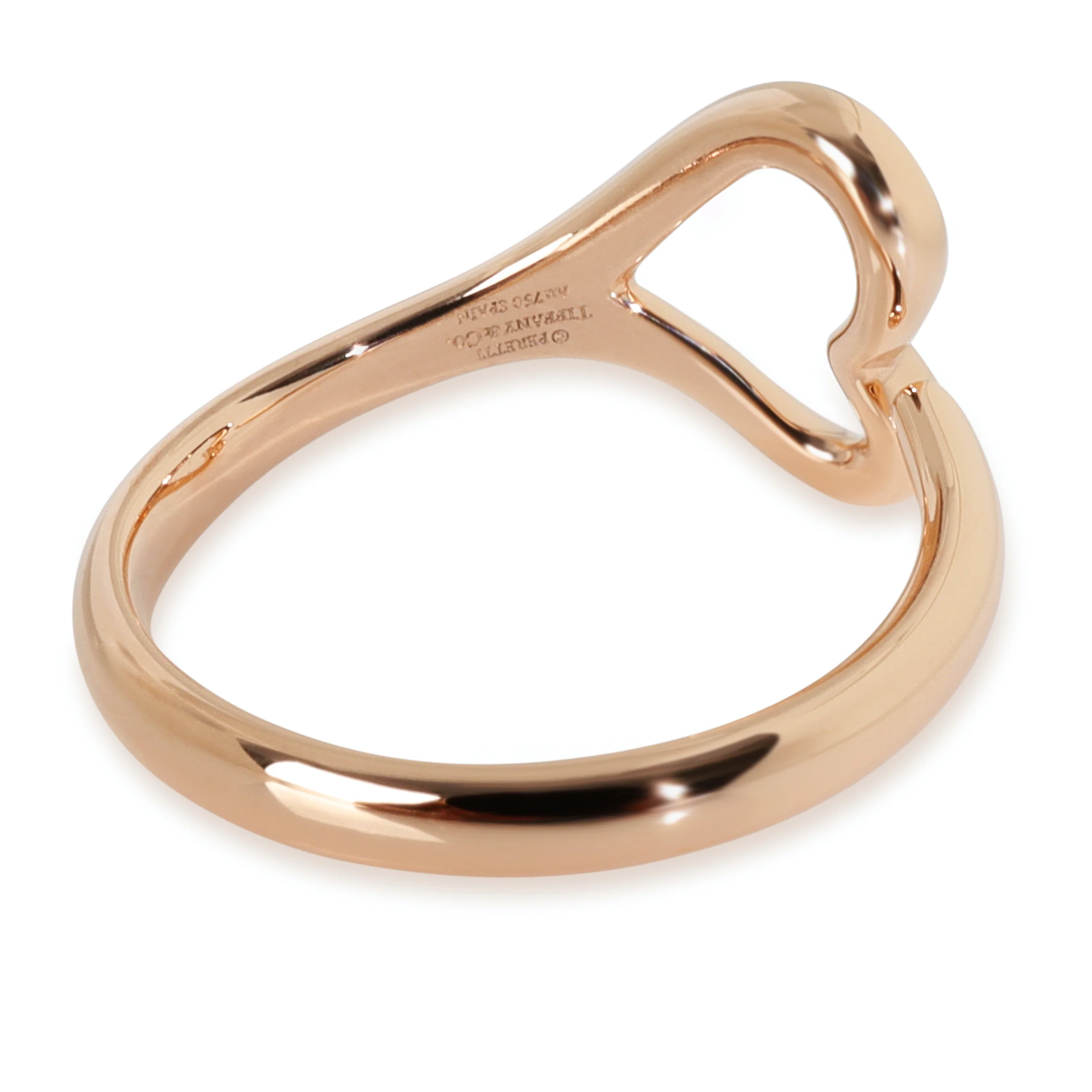 Rose Gold  Elsa Peretti Open Heart Ring - Image 2