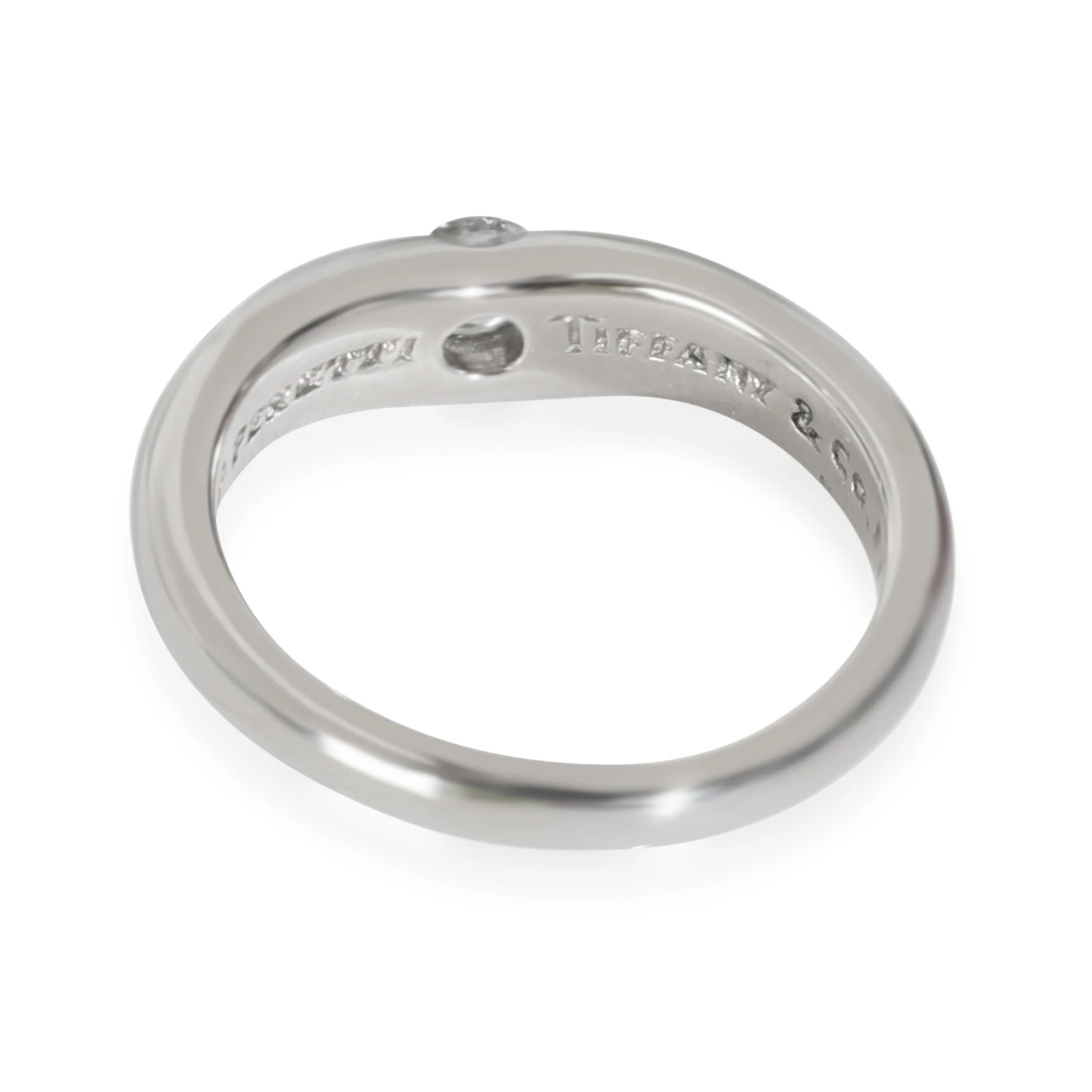 Platinum Diamond Vintage Elsa Peretti Curved Ring - Image 3