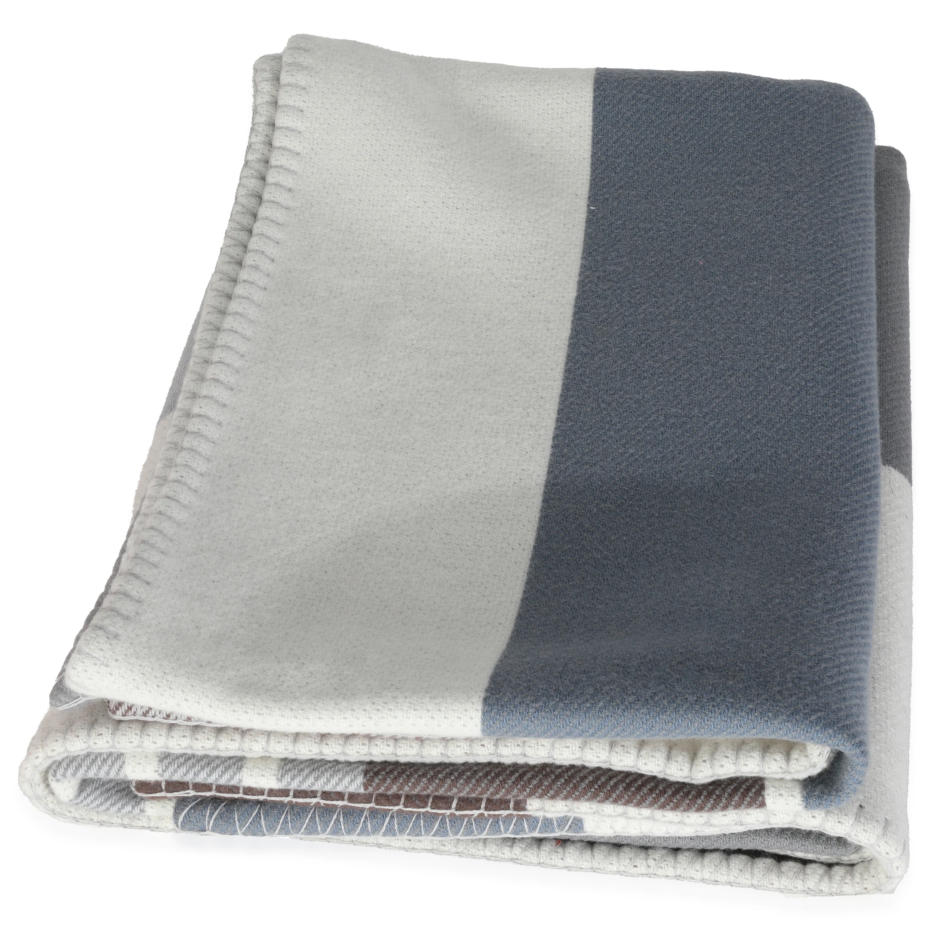 Ecru Gris Wool Cashmere Avalon Vibration Blanket - Image 2