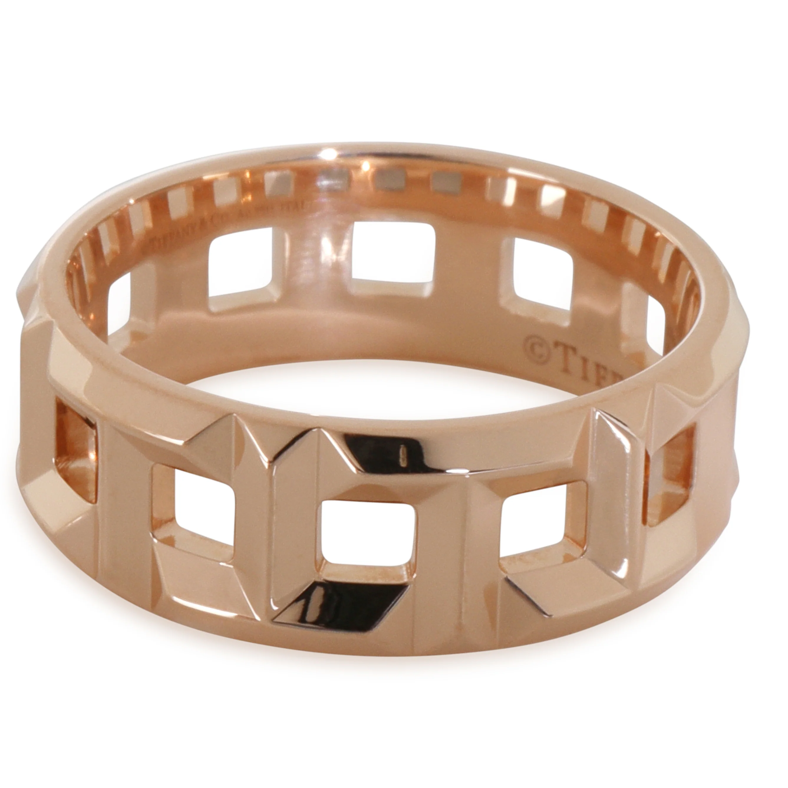 Rose Gold Tiffany T True 8mm Ring - Image 2