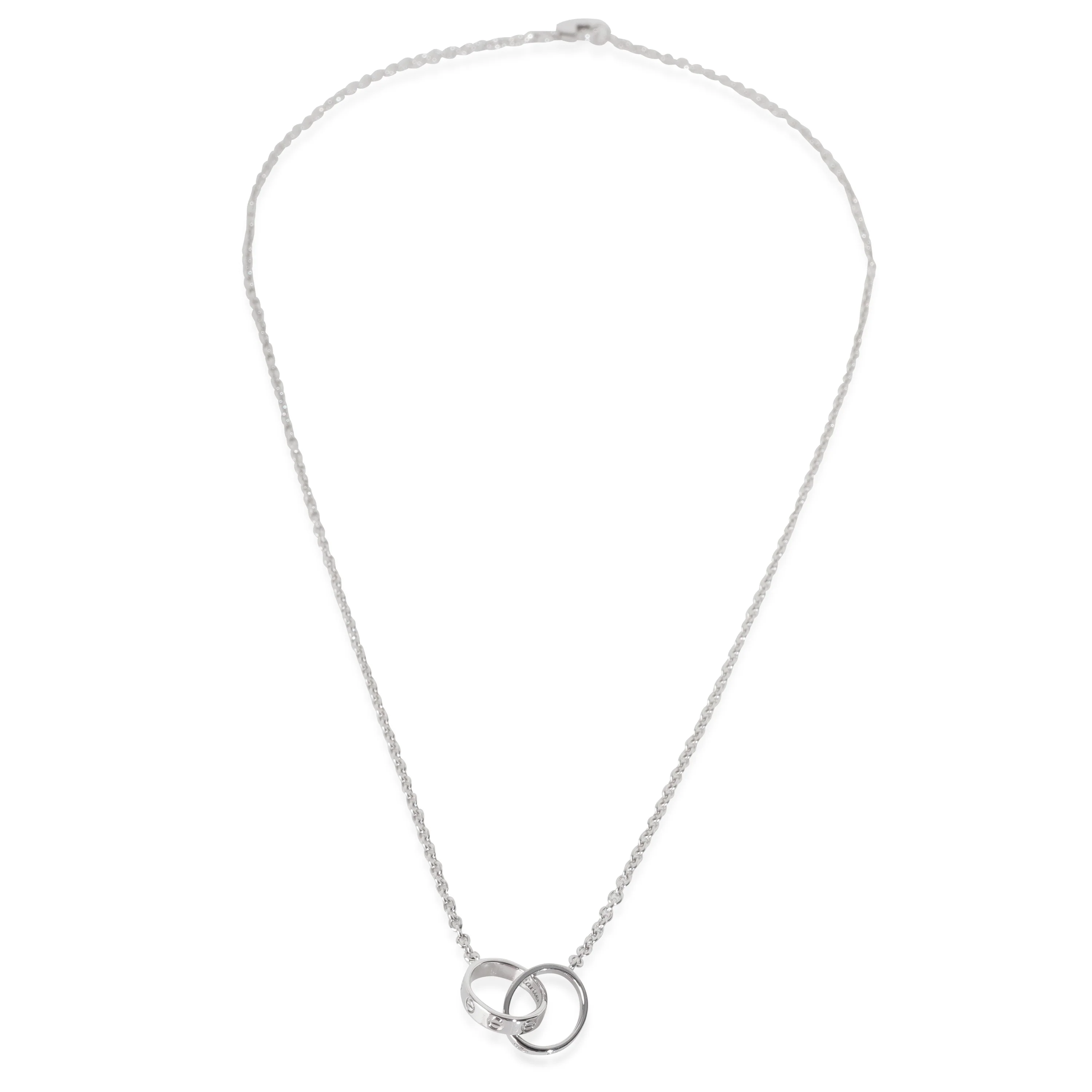 White Gold  Love Necklace - Image 2