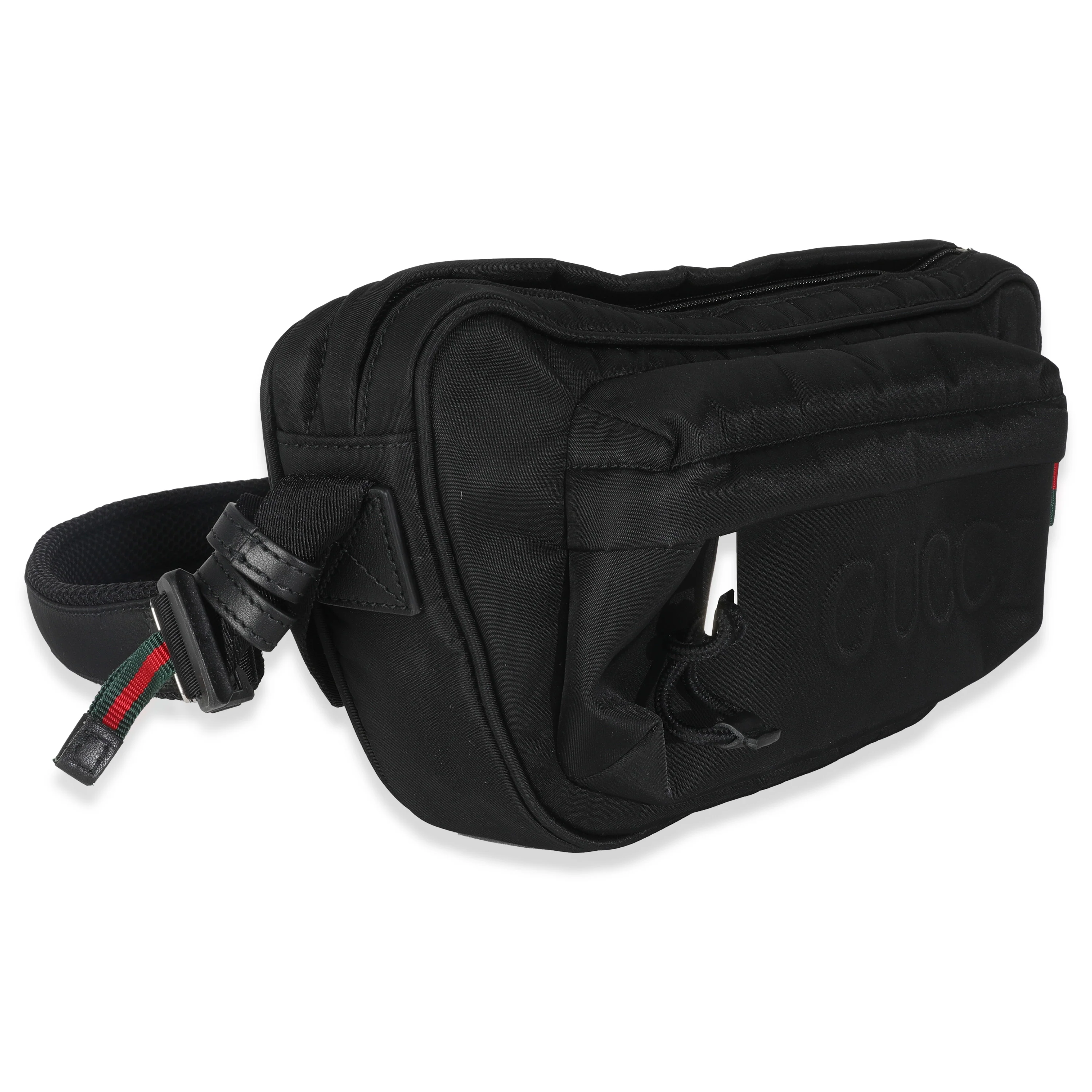Black Nylon Logo Large Slingbag - Image 3