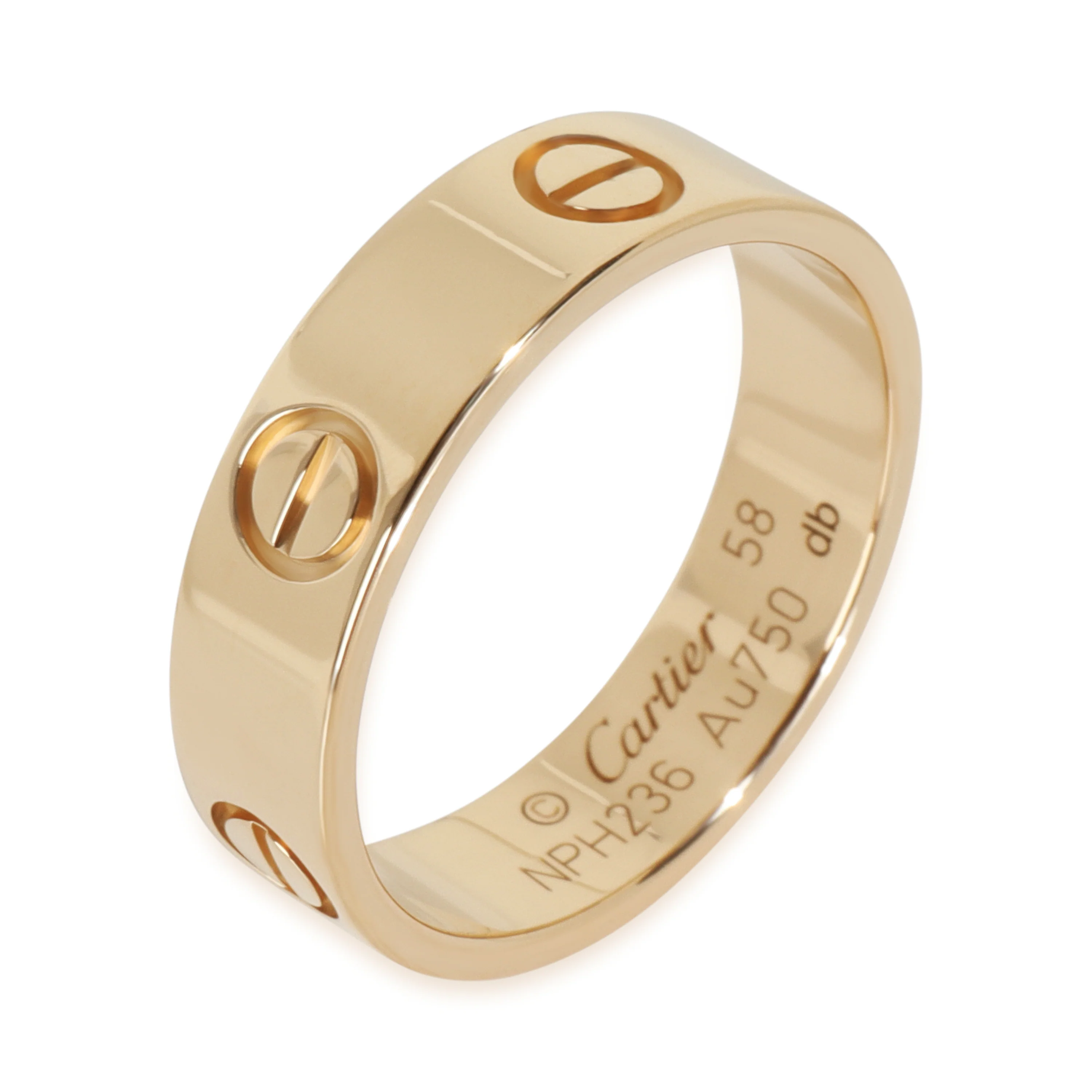 Yellow Gold  Love Ring - Image 5