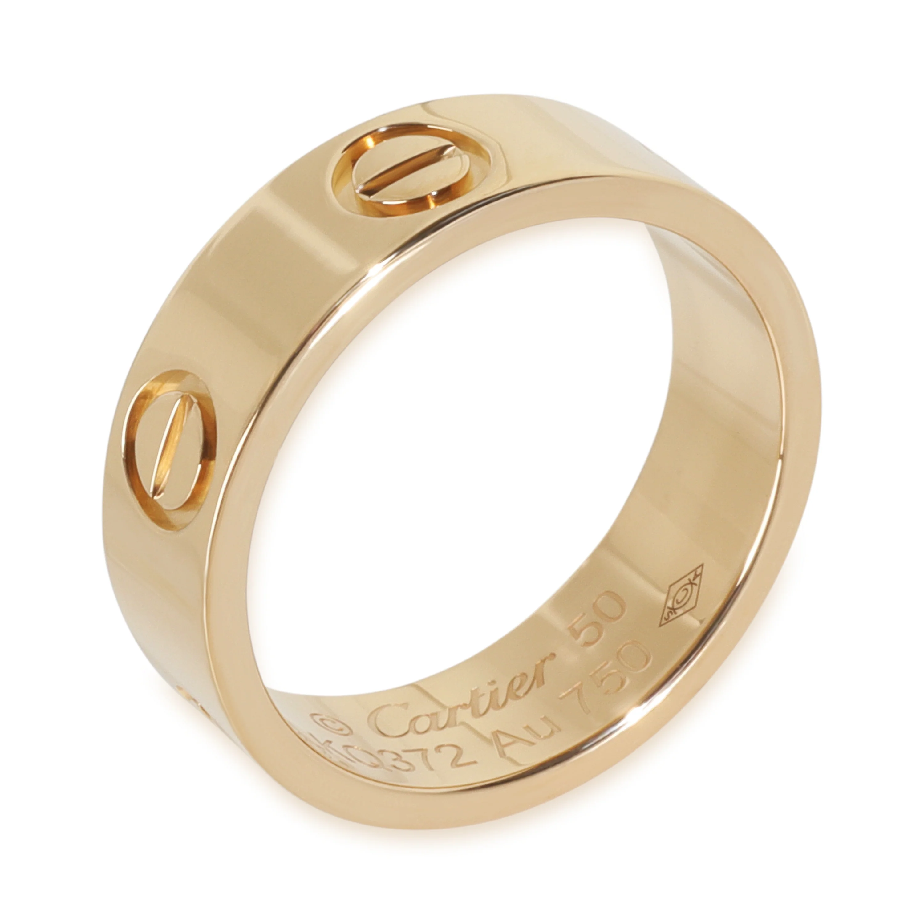 Yellow Gold  Love Ring - Image 3