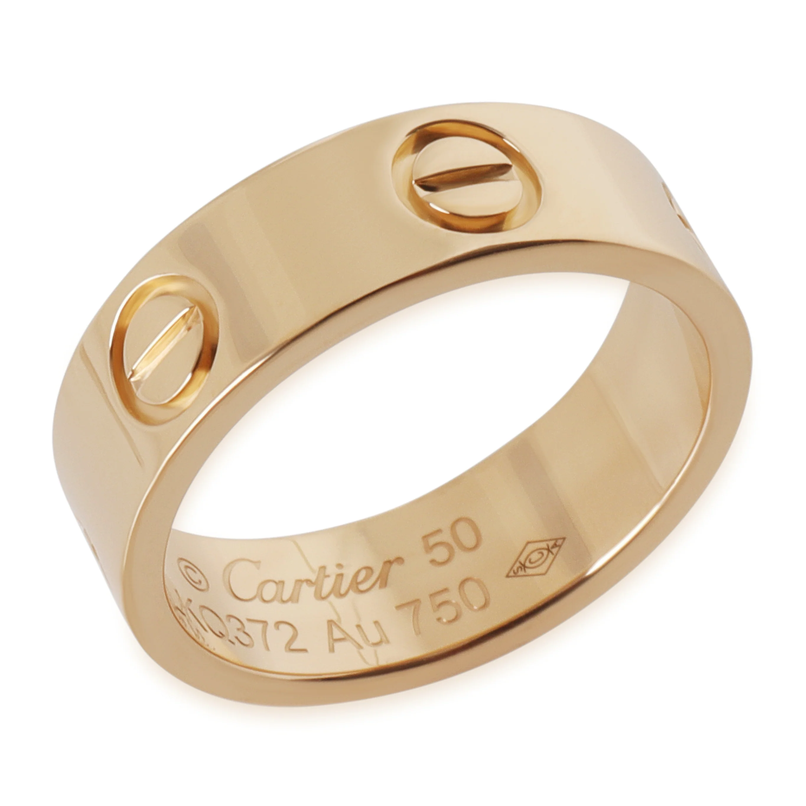 Yellow Gold  Love Ring - Image 4