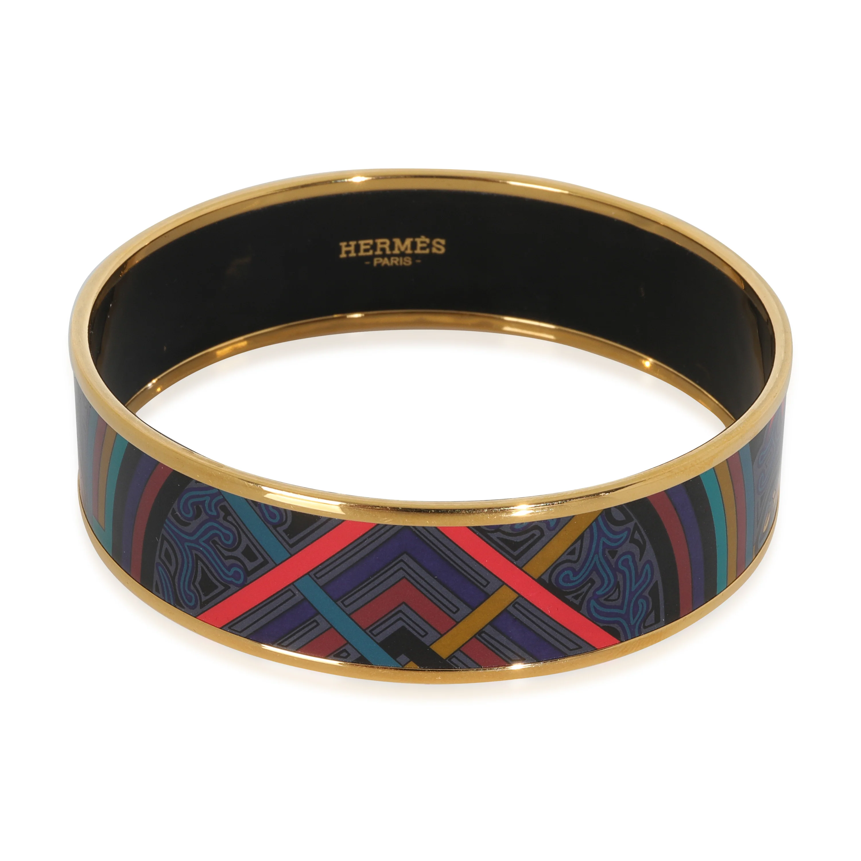 Gold-Plated Du Vent L Folk Bracelet, 67MM