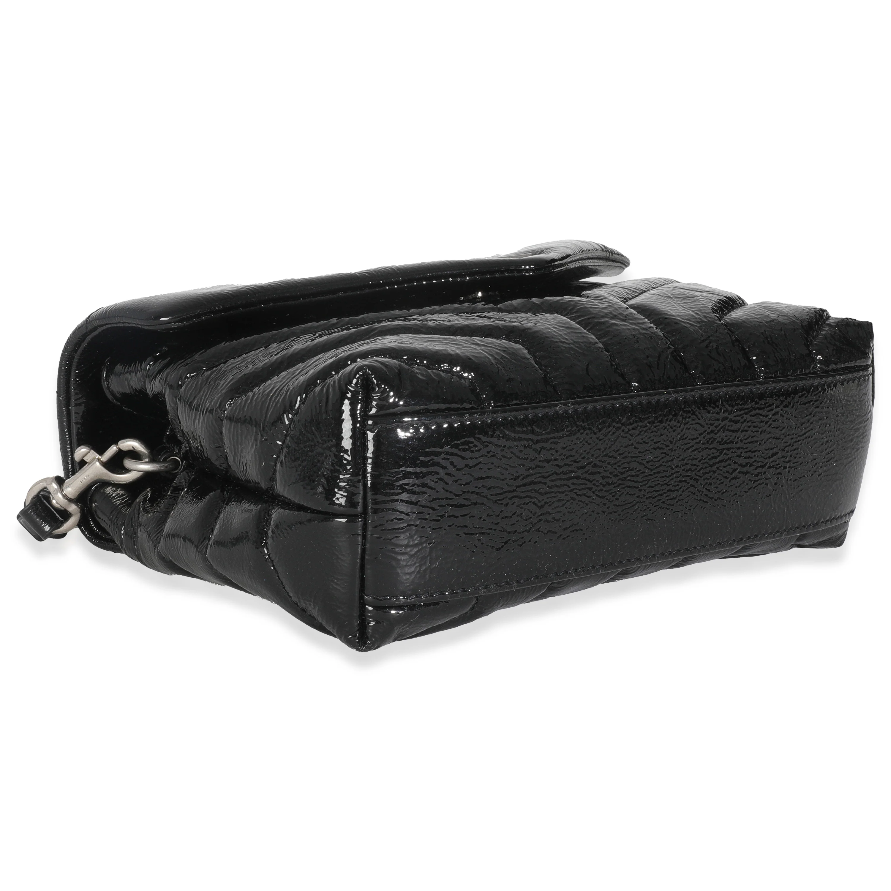 Black Quilted Patent Toy Loulou - Image 6