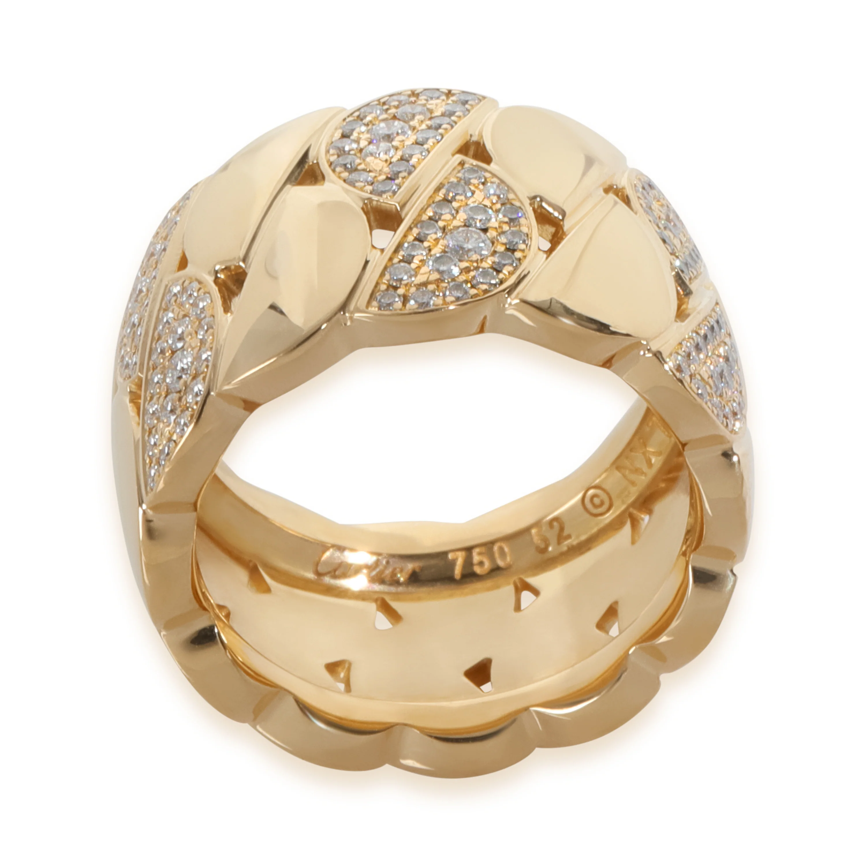 Yellow Gold Diamond La Dona Ring - Image 2