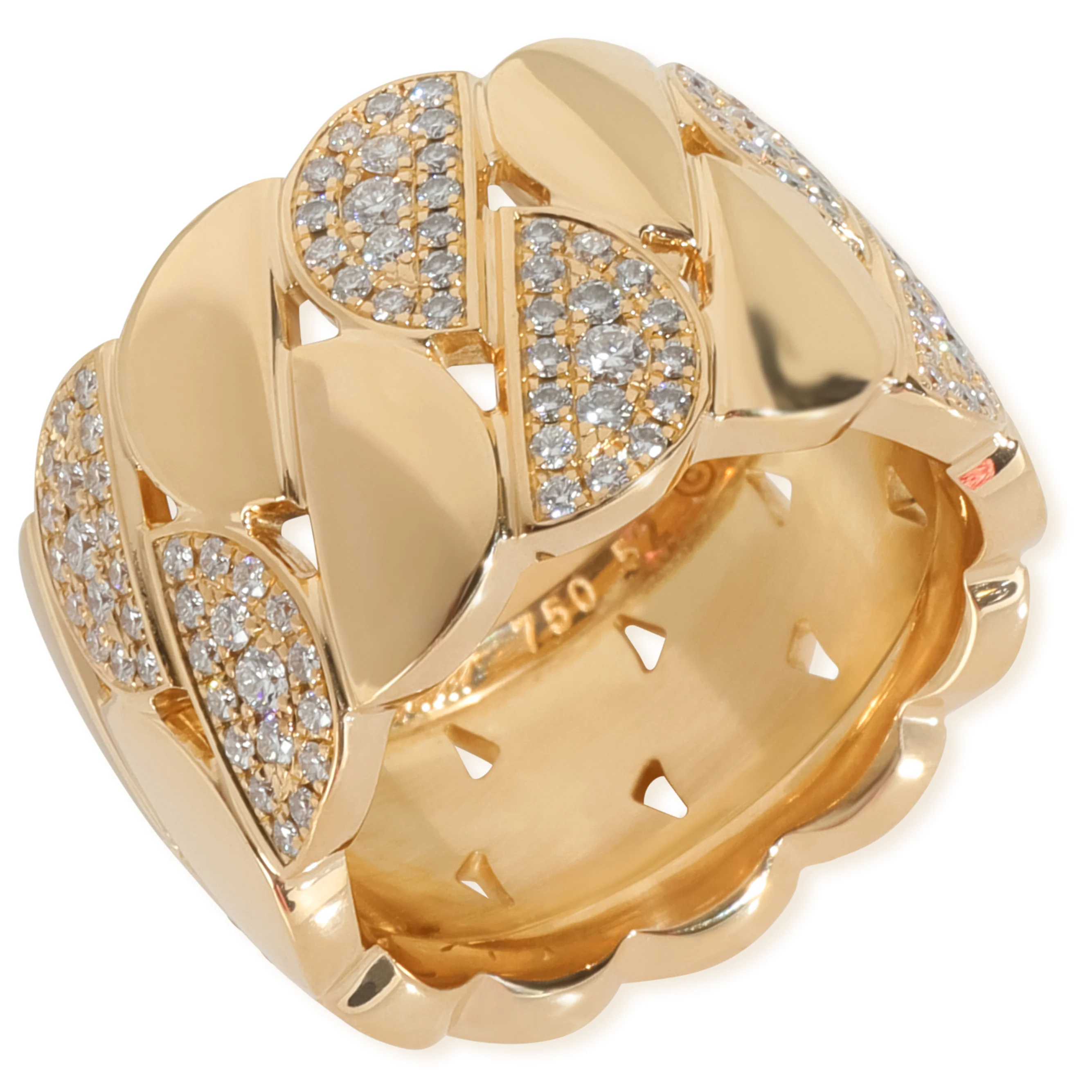 Yellow Gold Diamond La Dona Ring - Image 3