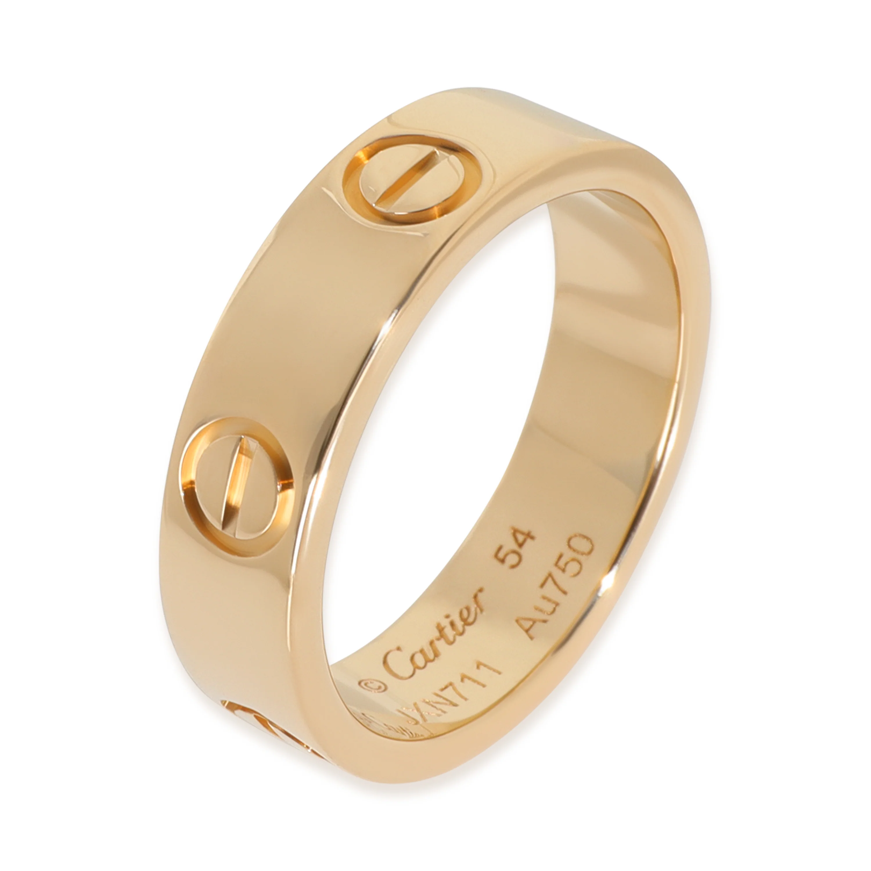 Yellow Gold  Love Ring - Image 4
