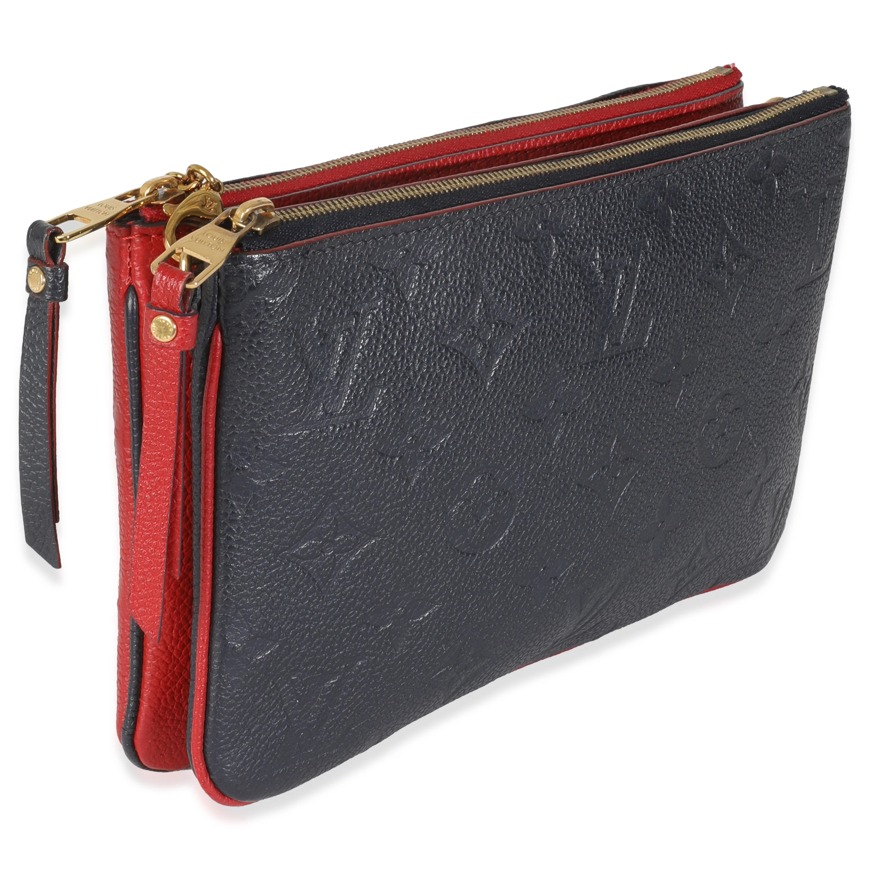 Marine Rouge Monogram Empreinte Double Zip Pochette - Image 3