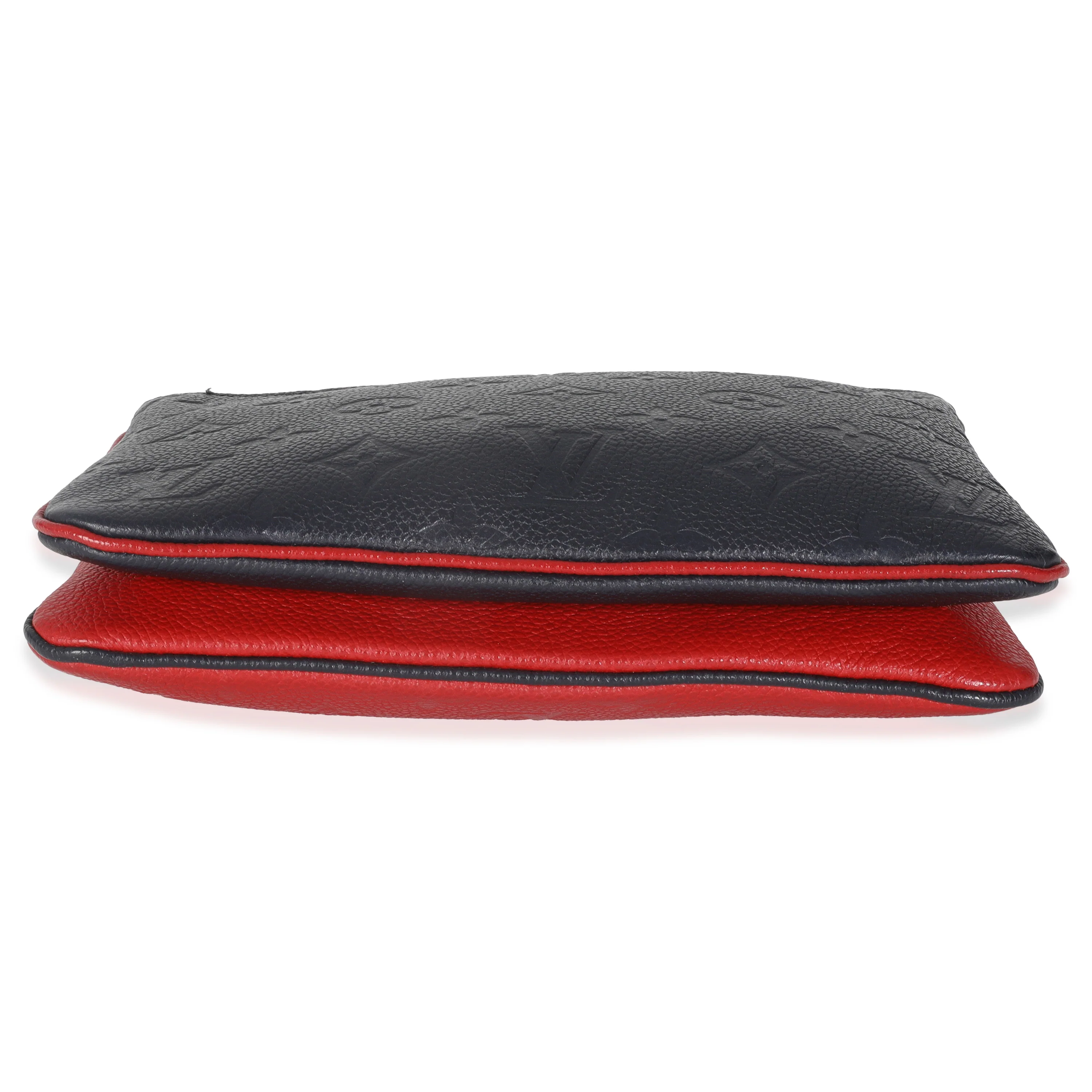 Marine Rouge Monogram Empreinte Double Zip Pochette - Image 5
