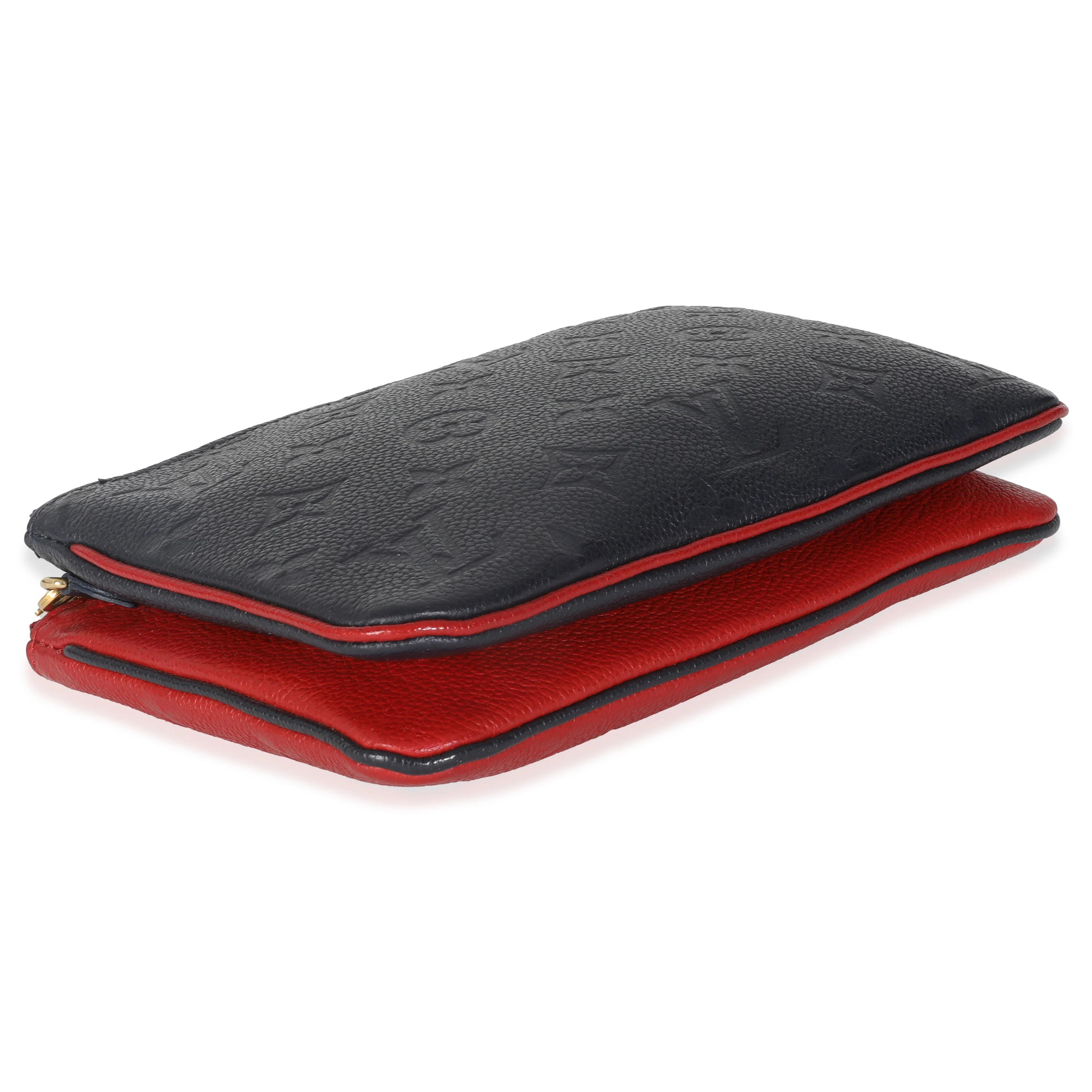 Marine Rouge Monogram Empreinte Double Zip Pochette - Image 6
