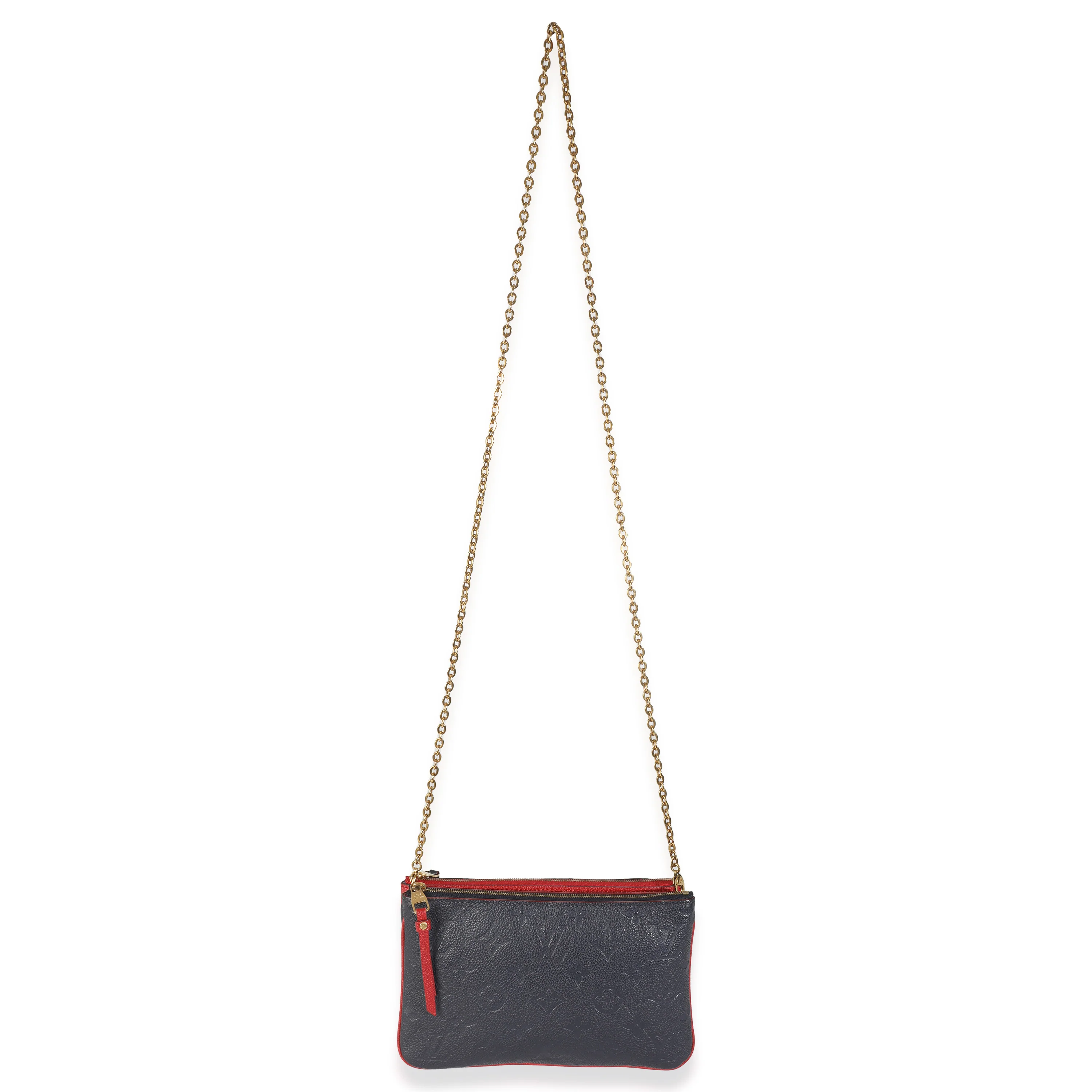 Marine Rouge Monogram Empreinte Double Zip Pochette - Image 8