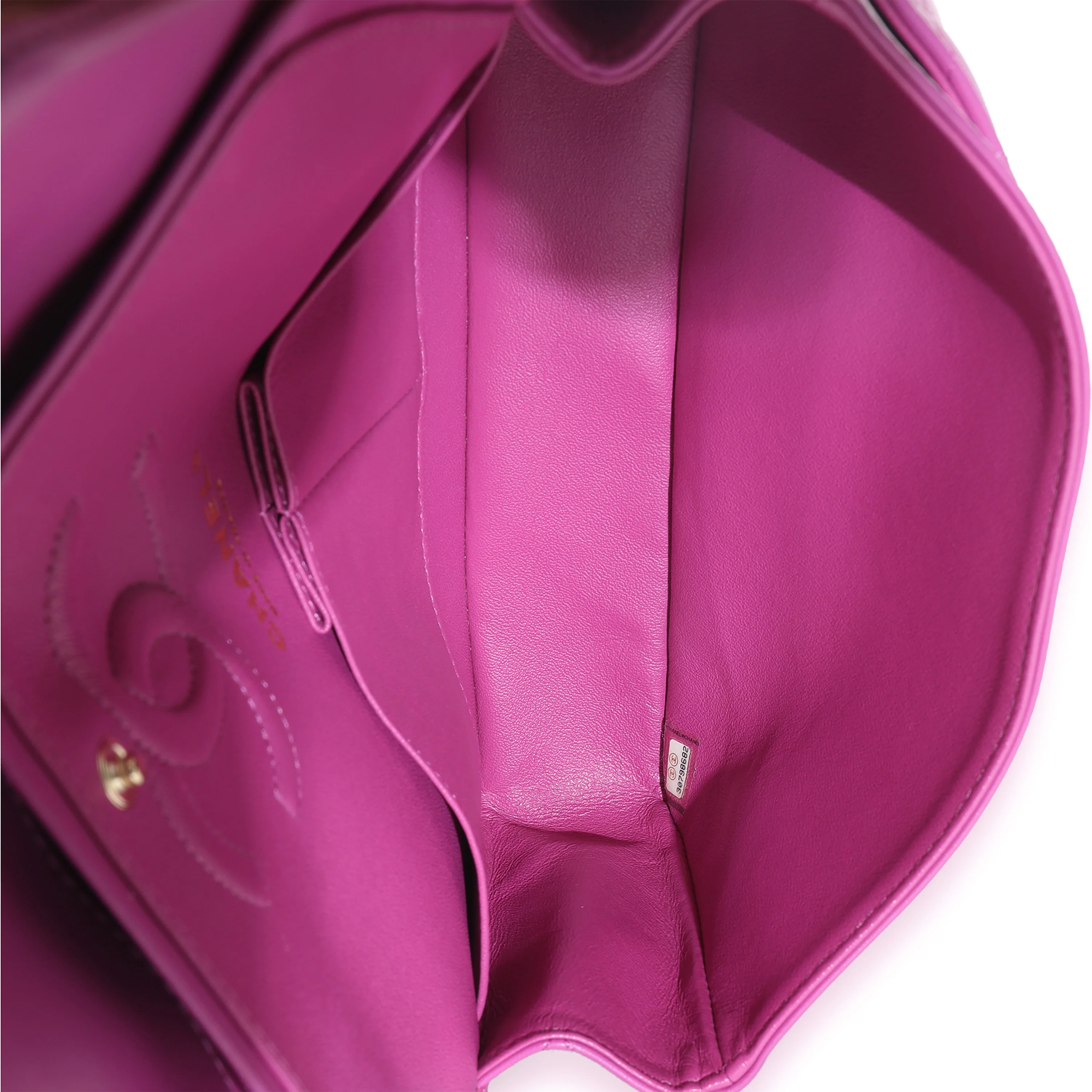 Purple Quilted Lambskin Medium Classic Double Flap Bag - Image 8