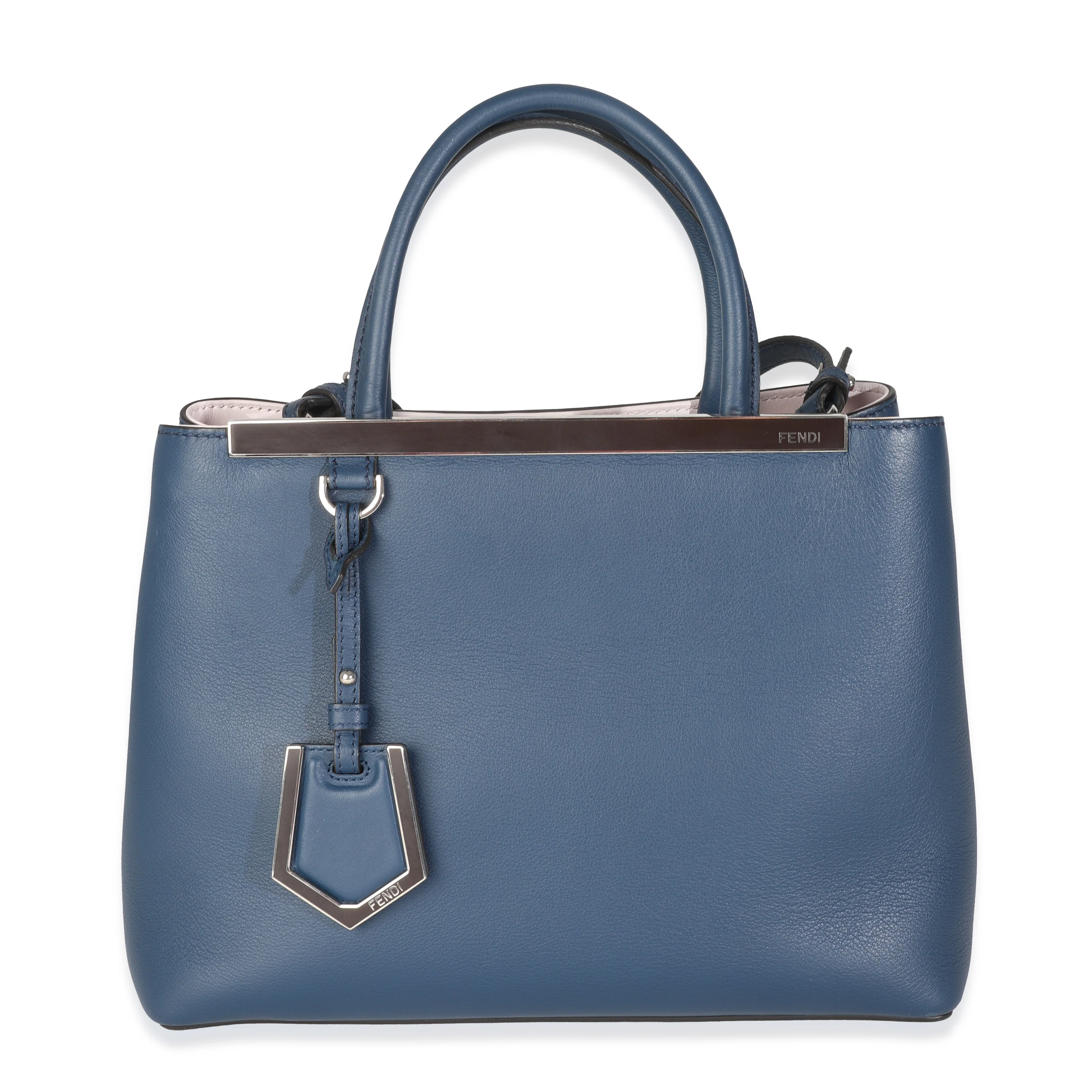 Blue Leather Petite 2Jours Tote